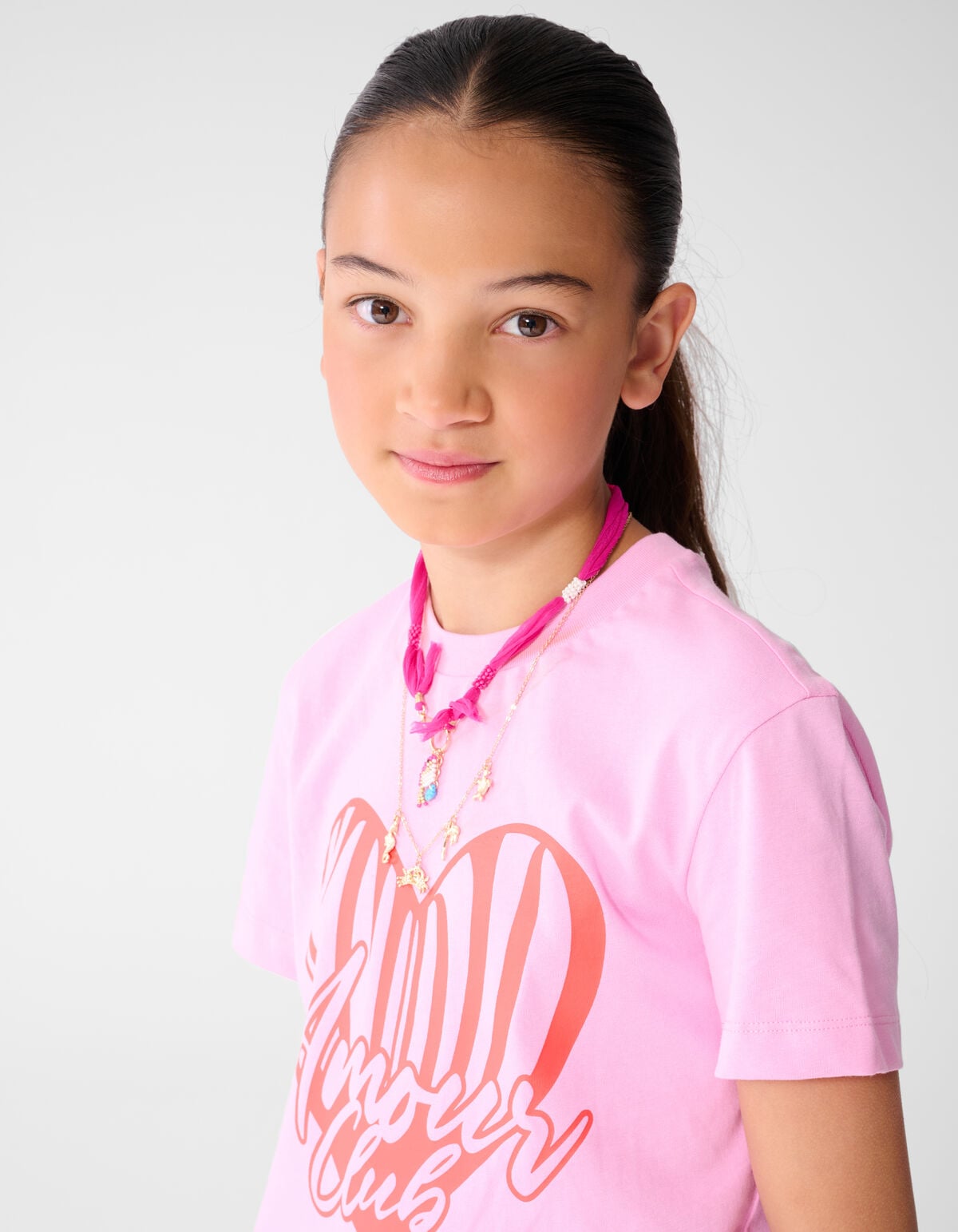 Heart Club Artwork T-Shirt Rosa SHOEBY GIRLS