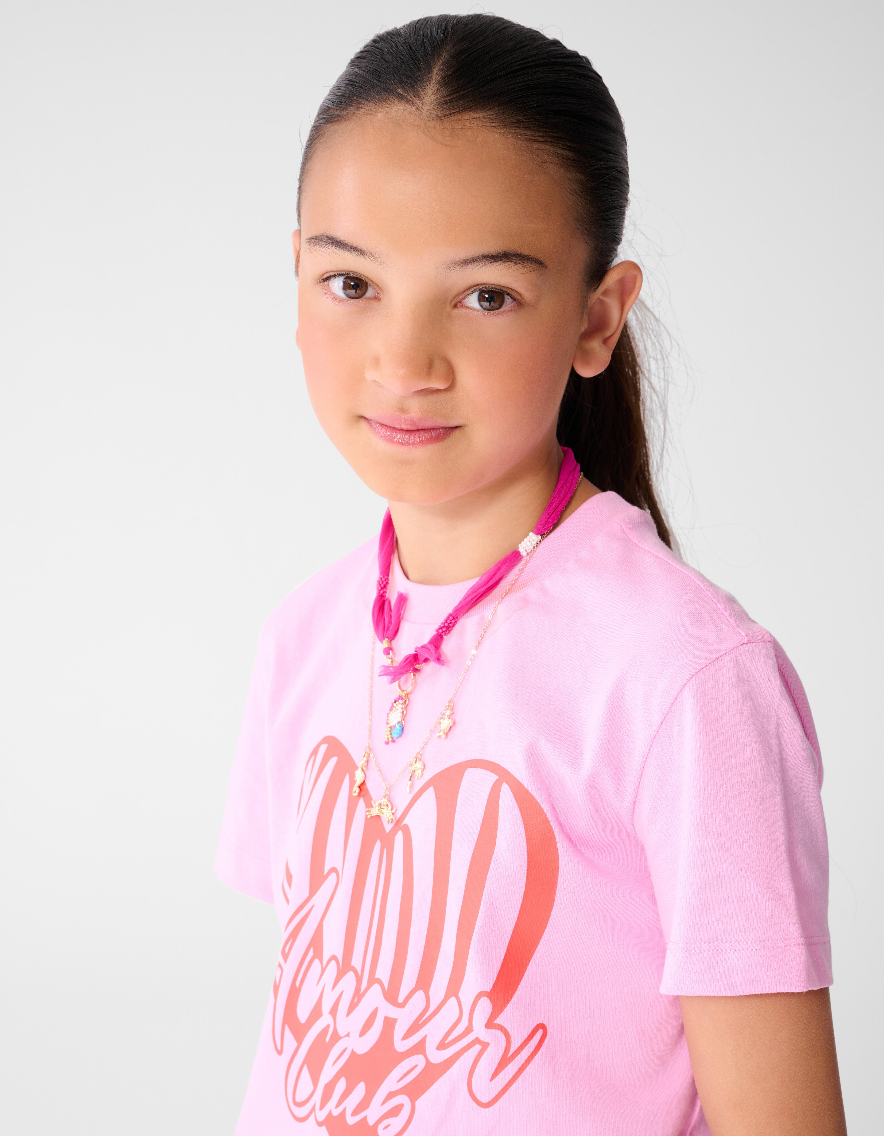Heart Club Artwork T-Shirt Rosa SHOEBY GIRLS