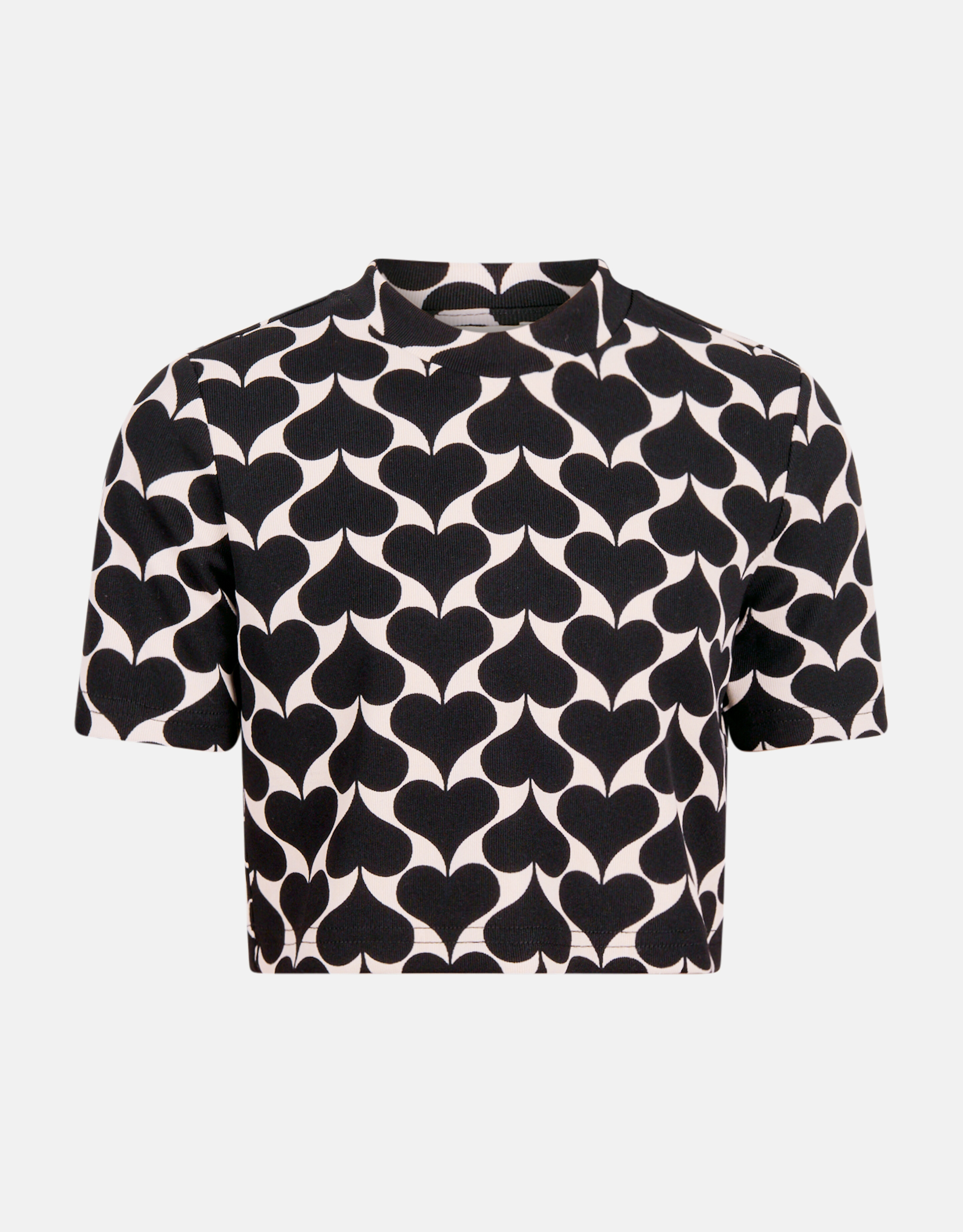 Printed Heart Top Zwart SHOEBY GIRLS