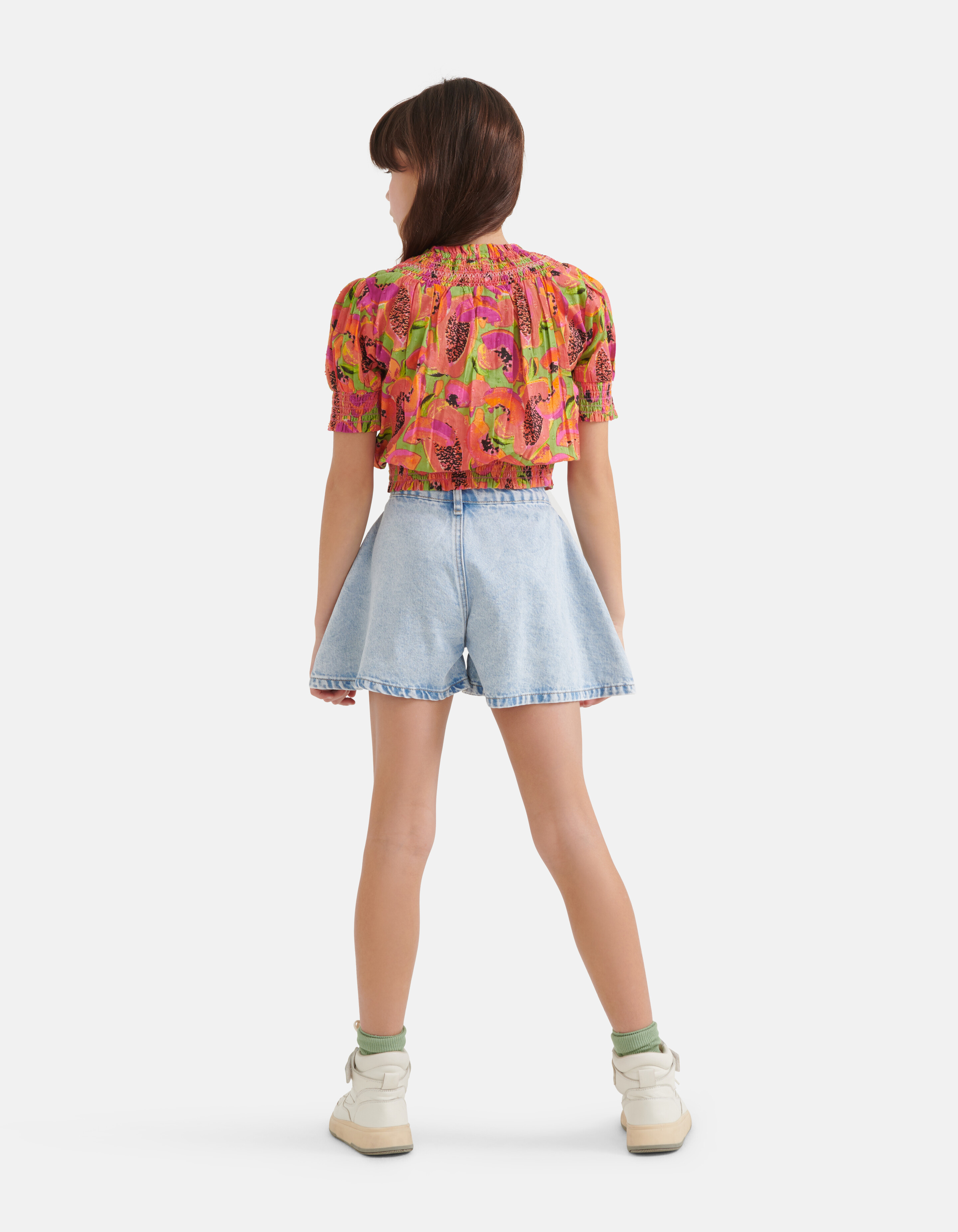 Fruit Smock Top Grün SHOEBY GIRLS