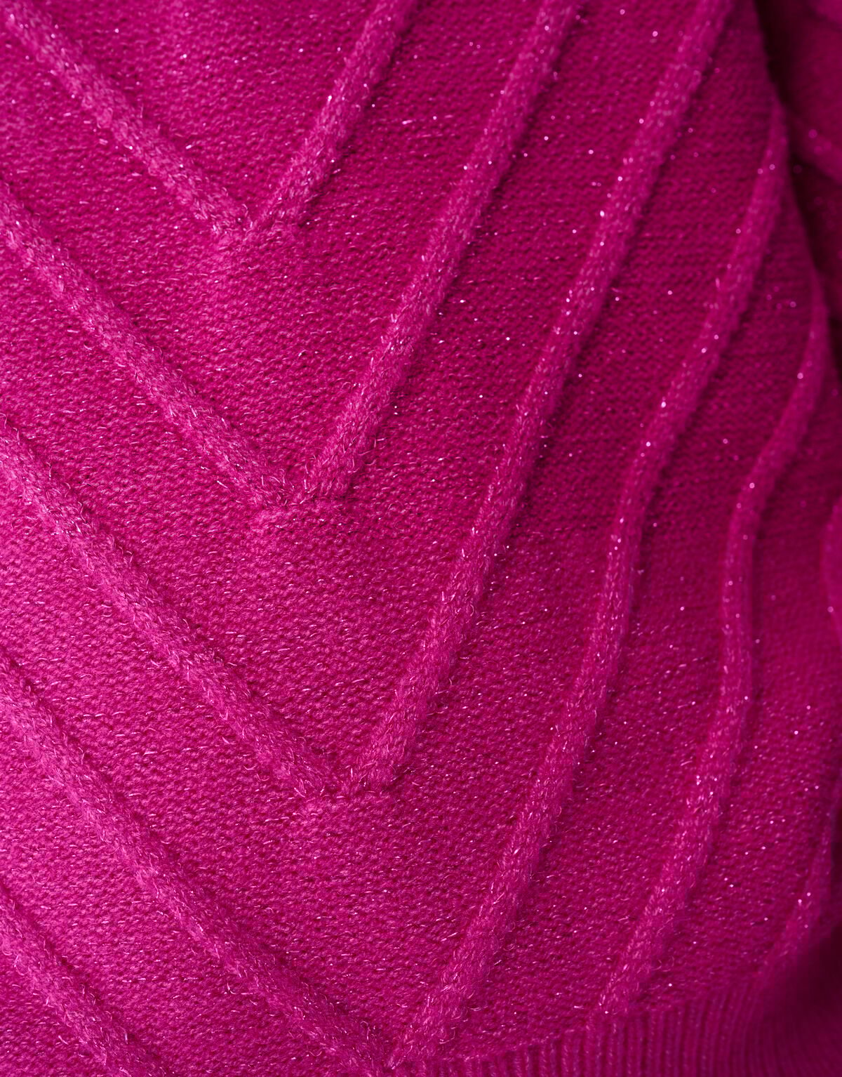 Glitzer-Strickpullover Dunkelrosa SHOEBY GIRLS