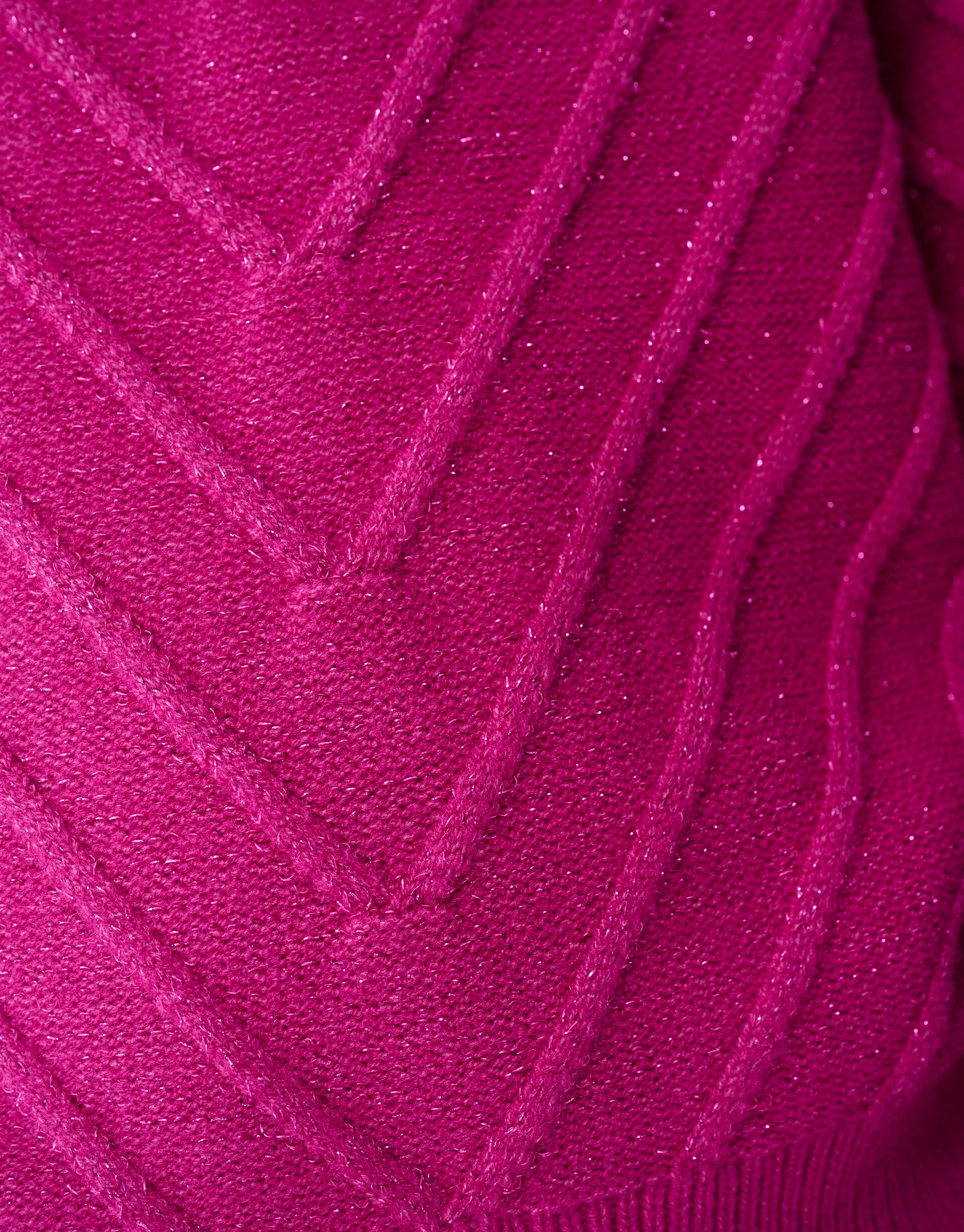 Glitzer-Strickpullover Dunkelrosa SHOEBY GIRLS