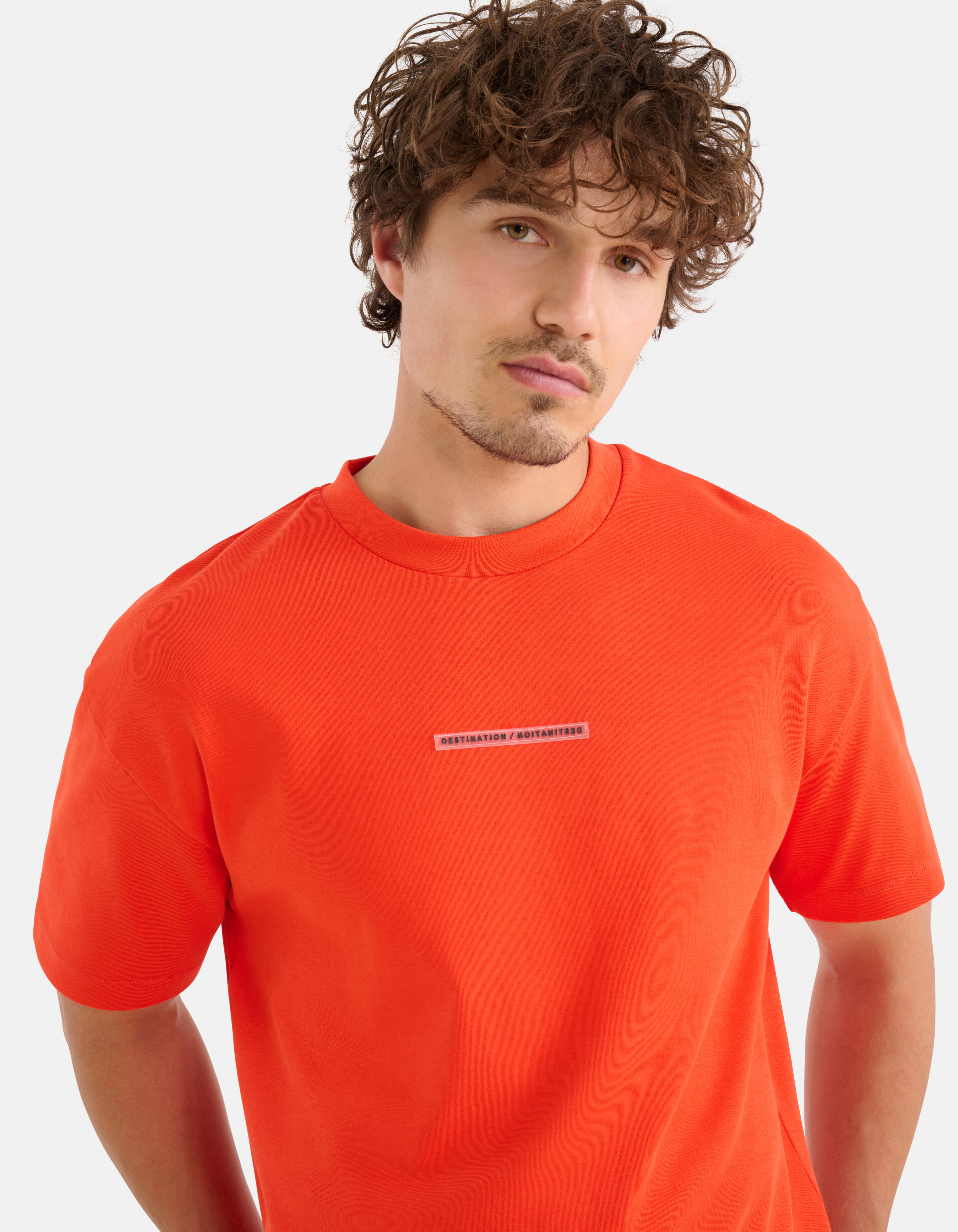 Abzeichen-T-Shirt Rot SHOEBY MEN