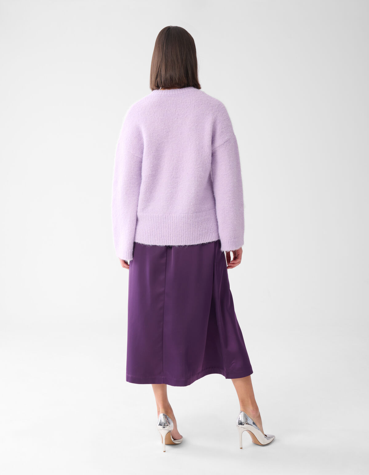 Satin Maxirock Dunkel Lila SHOEBY WOMEN