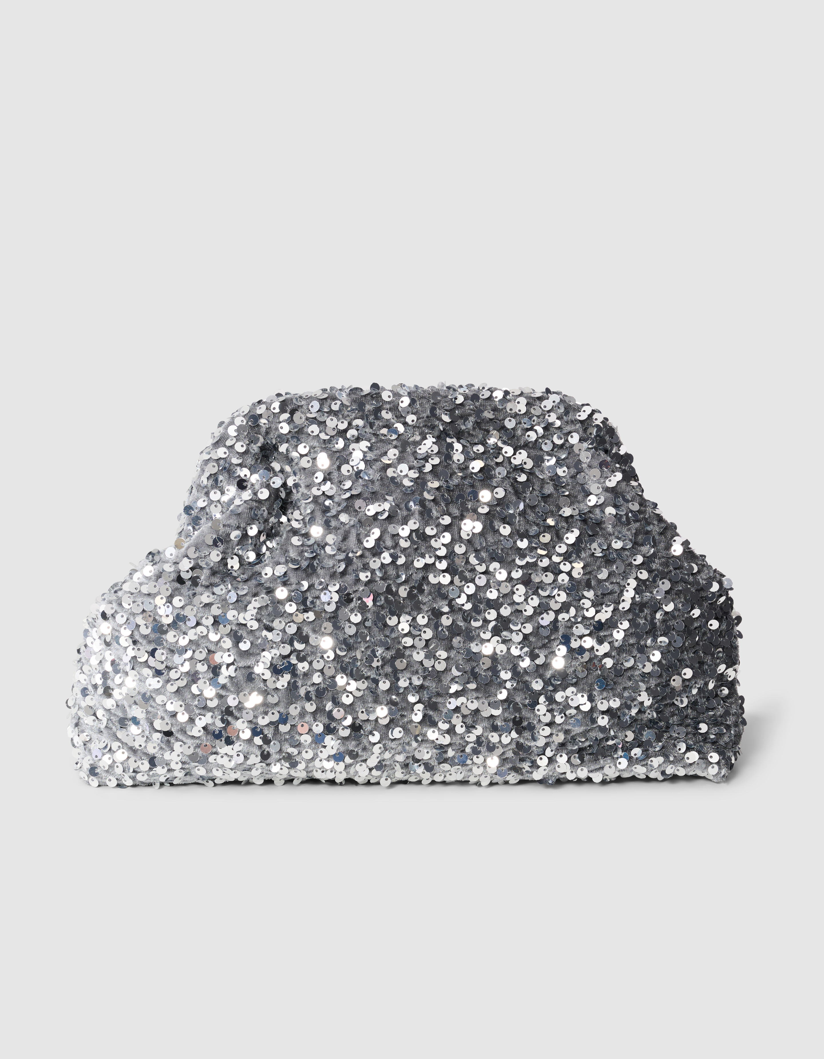 Sequin Clutch Silber SHOEBY ACCESSOIRES