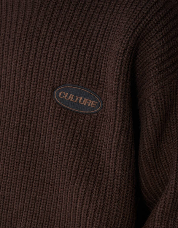 Embroidery Strickpullover Braun SHOEBY BOYS