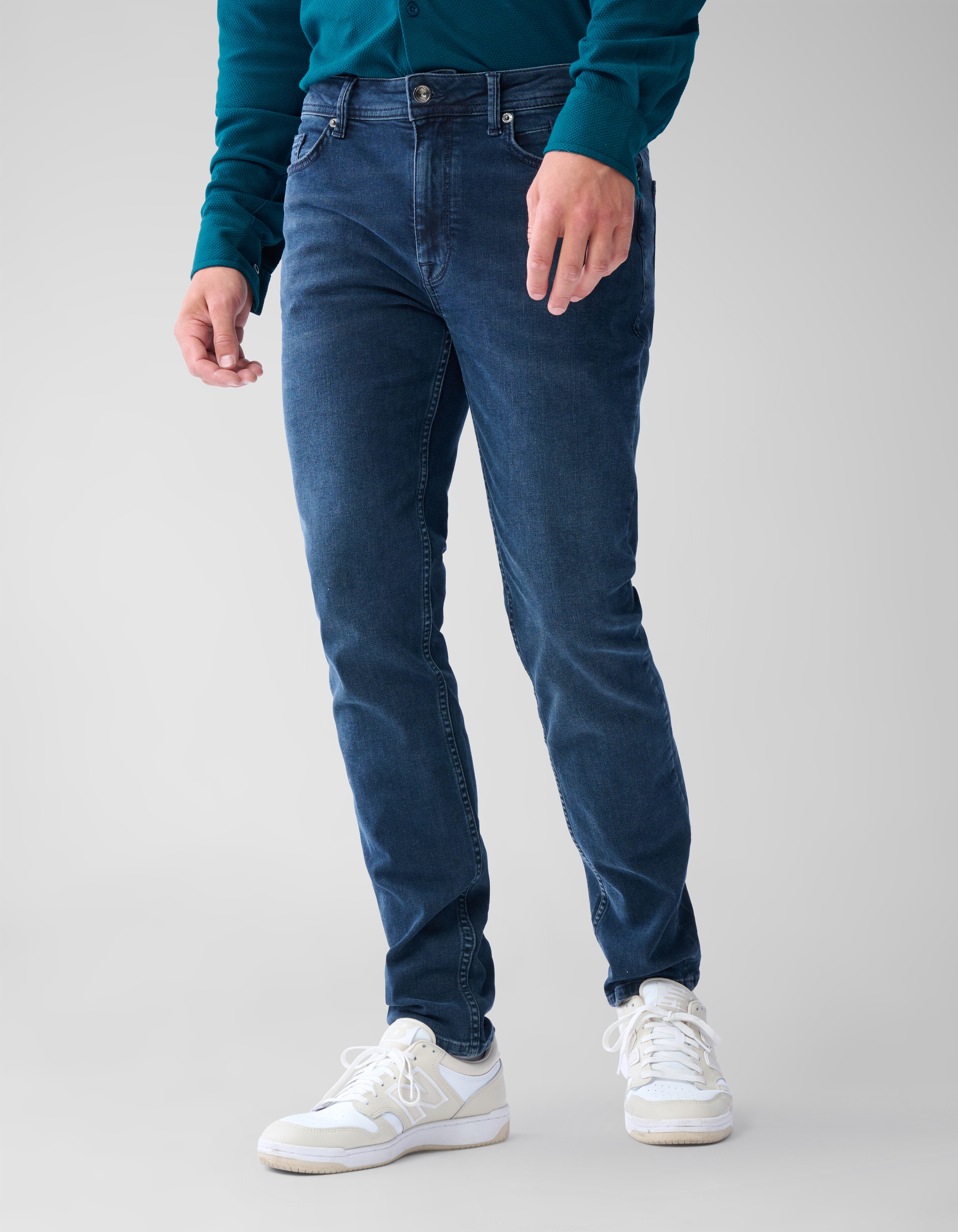 Slim Jeans Blau/Schwarz Länge 32 SHOEBY MEN