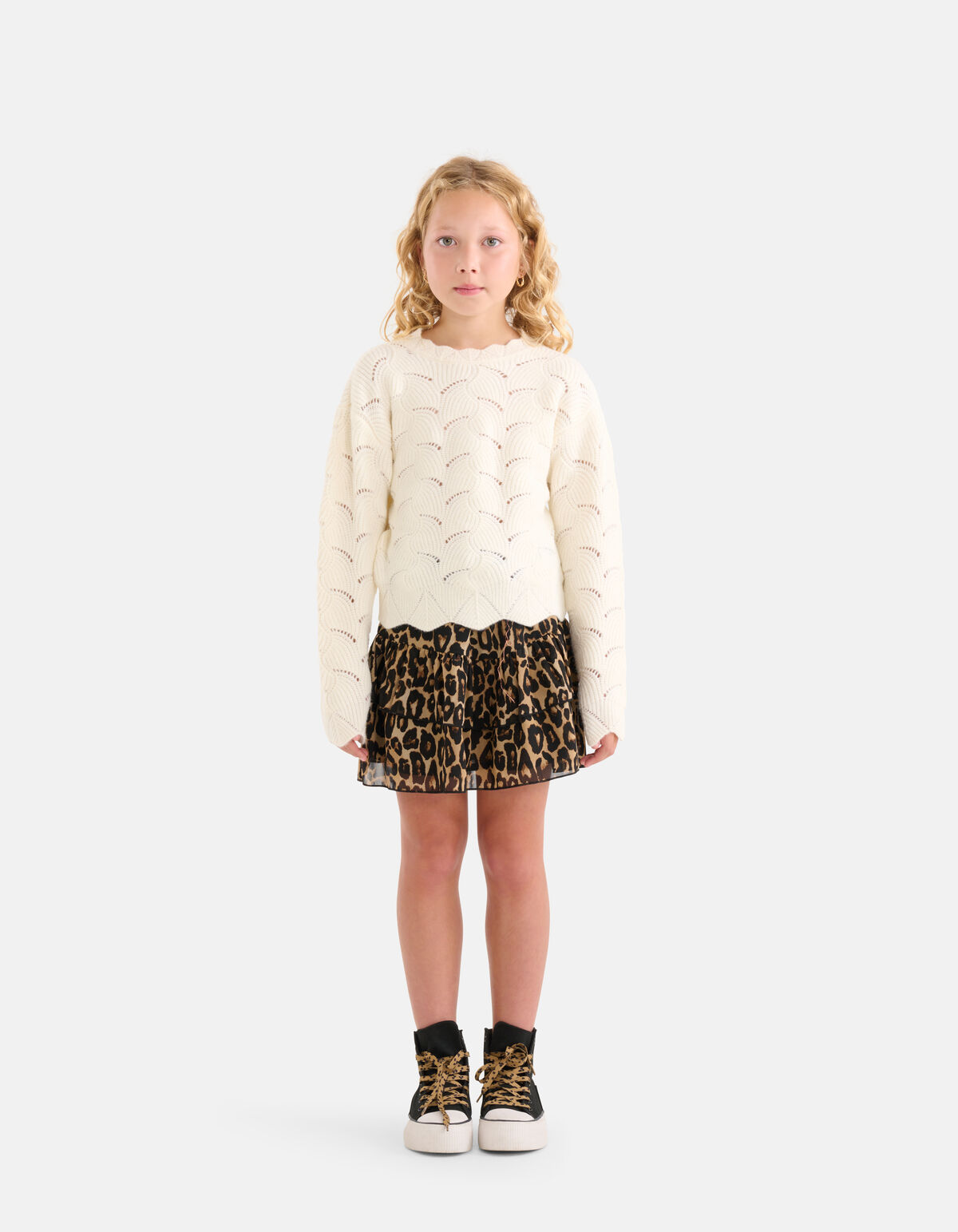 Offener Strickpullover Off White SHOEBY GIRLS