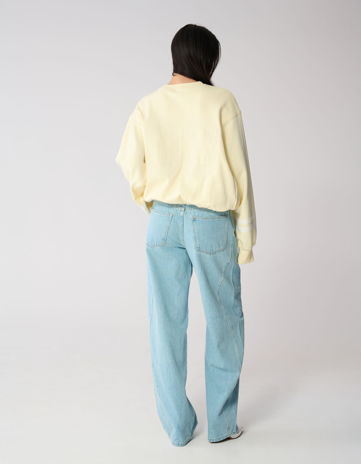 Varsity-Cord-Pullover Hellgelb SHOEBY WOMEN