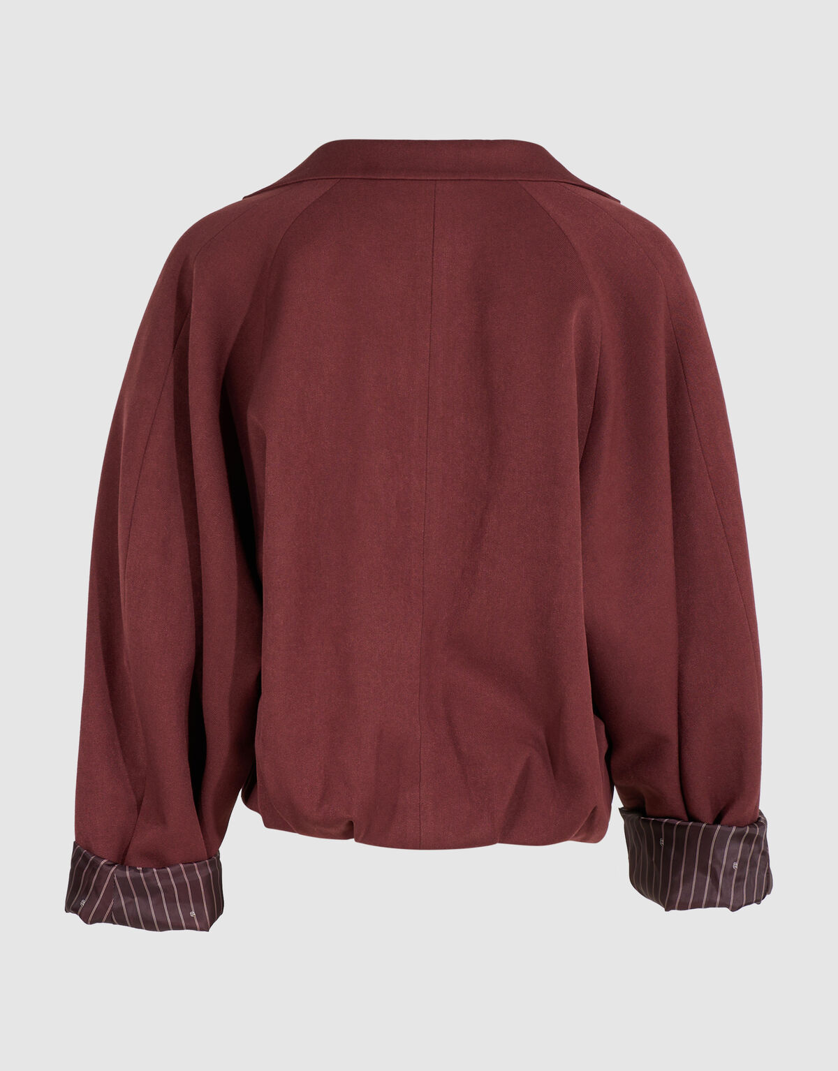 Oversized Cropped Blazer Donkerrood By Mieke SHOEBY WOMEN