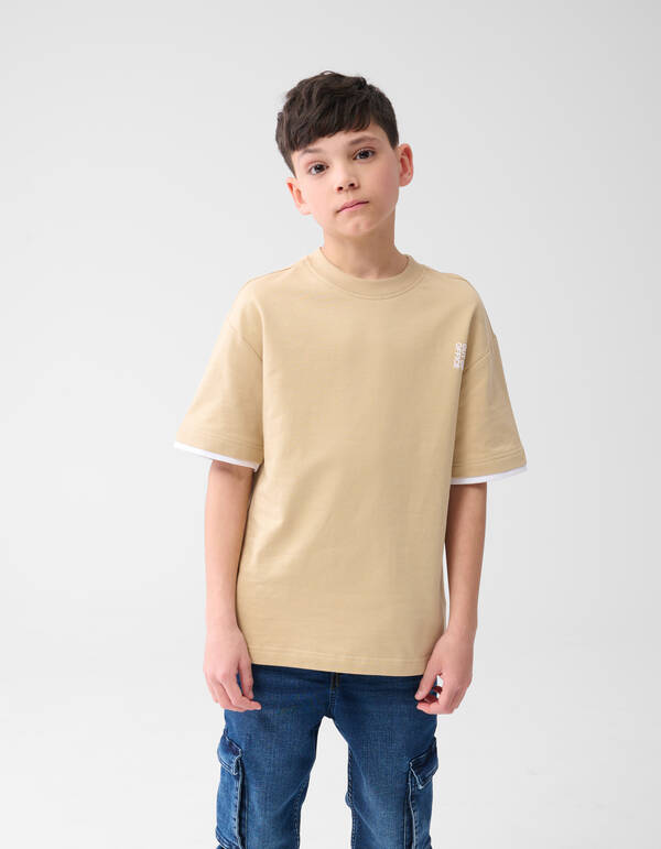 Text-T-Shirt Sand SHOEBY BOYS