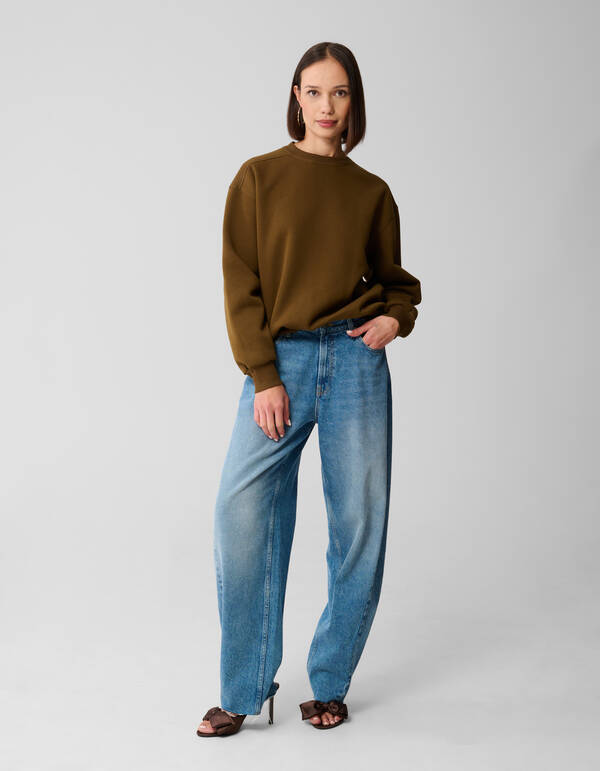 Pullover mit Schnürung in Khaki SHOEBY WOMEN