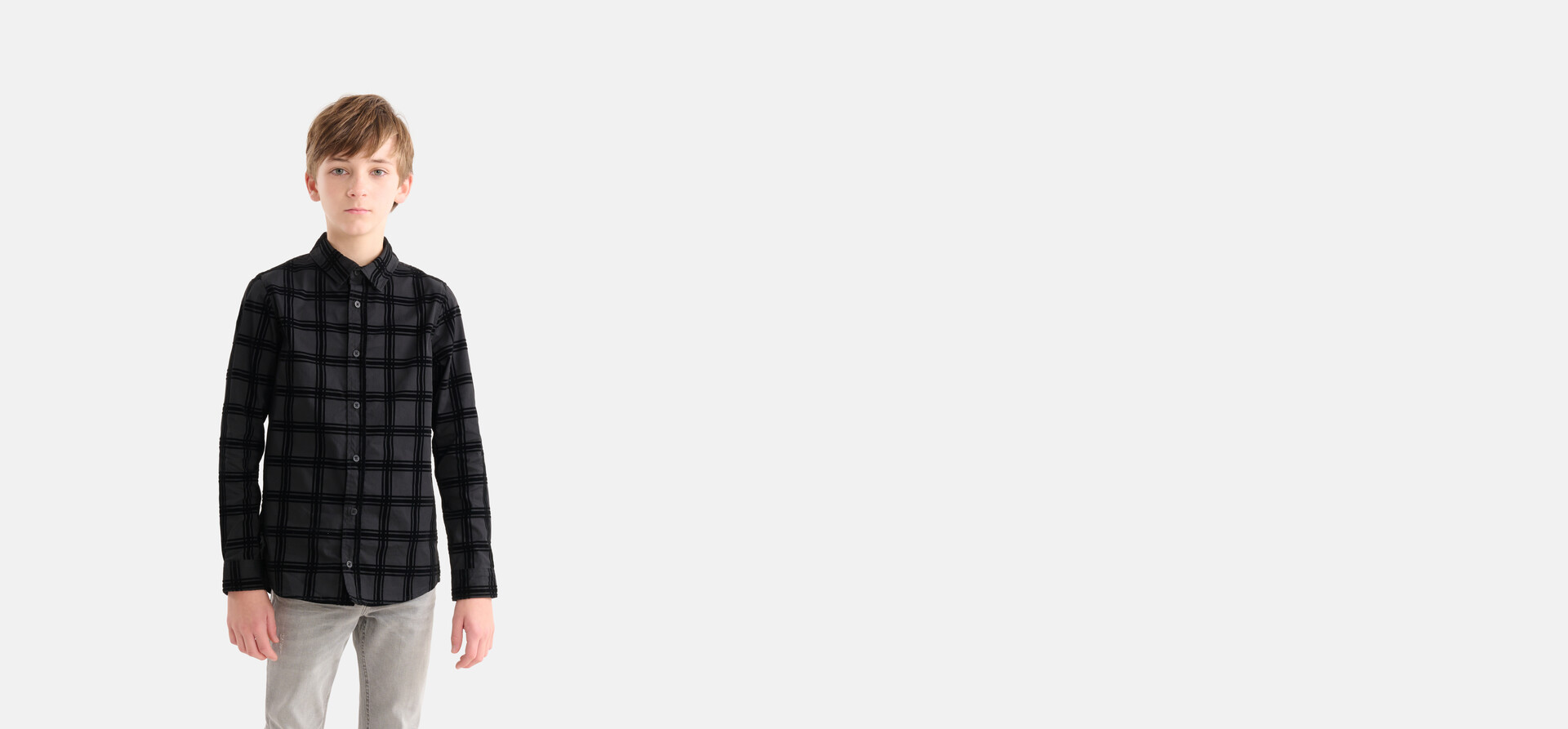 Flock Shirt Schwarz SHOEBY BOYS