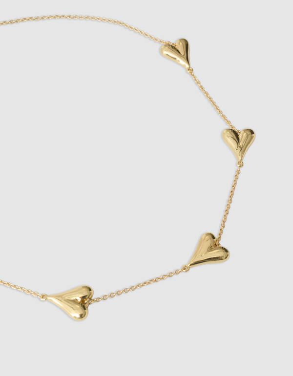 Herz Kette Gold SHOEBY ACCESSOIRES