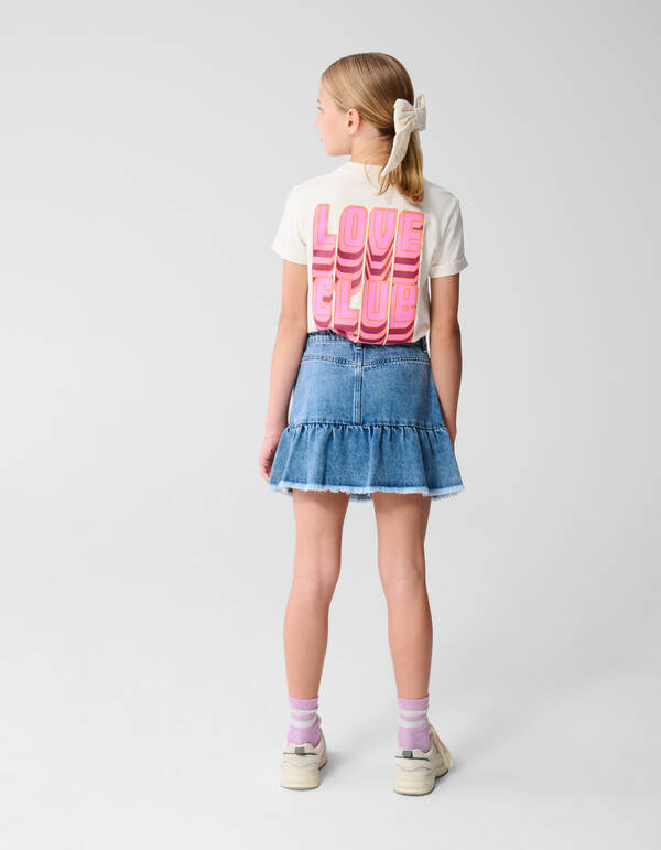 Love Club Artwork T-shirt Off Weiß SHOEBY GIRLS