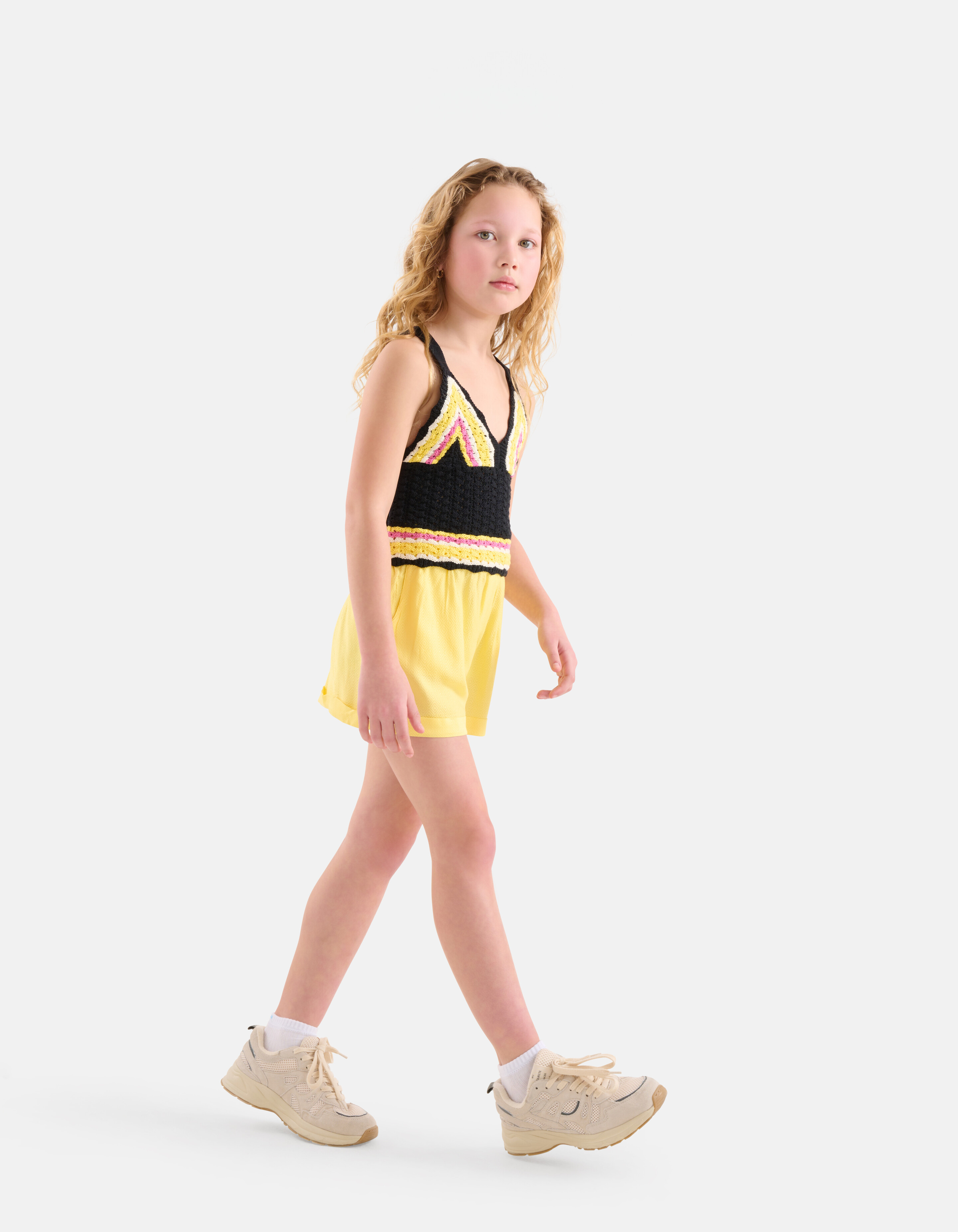 Jacquard Short Gelb SHOEBY GIRLS