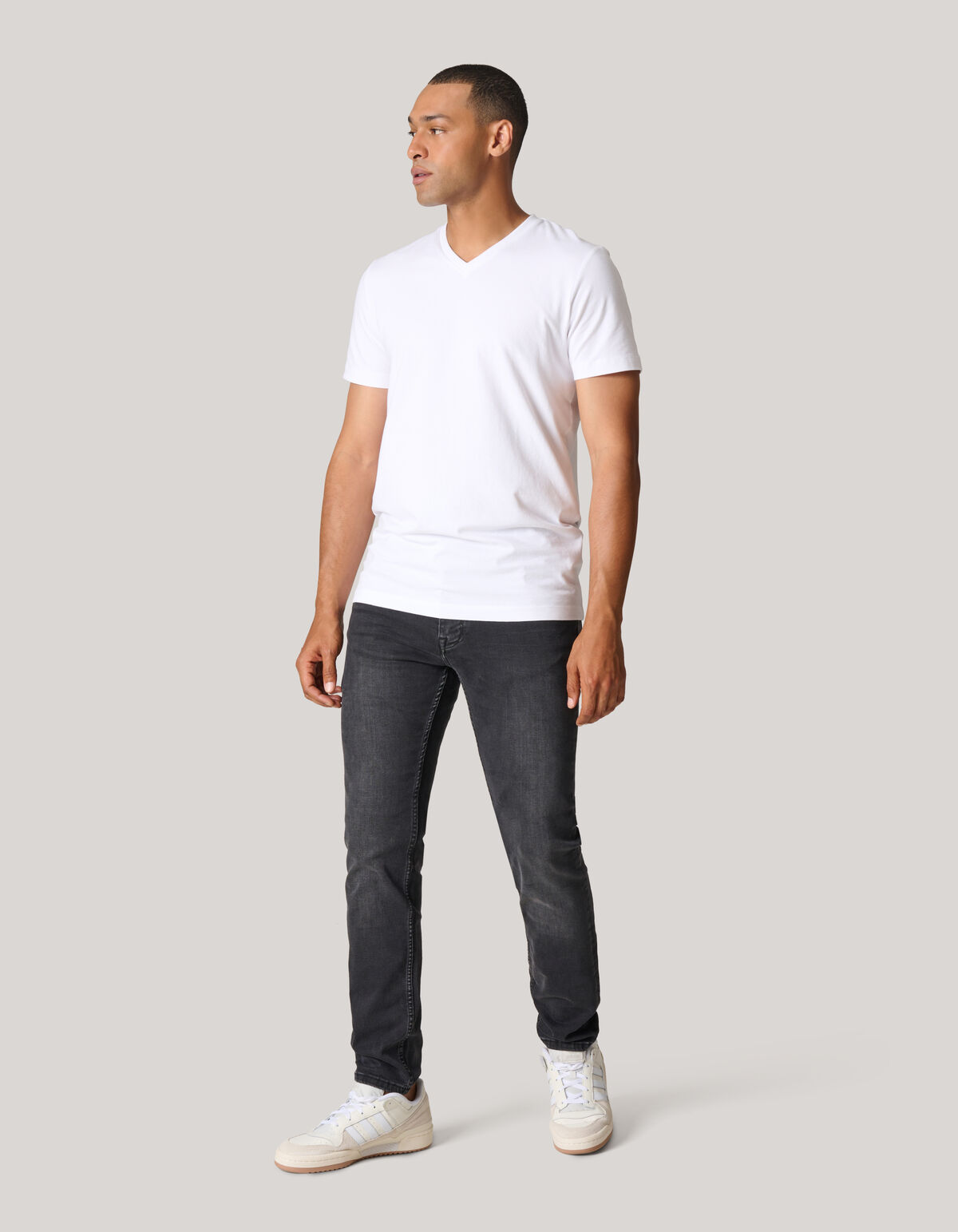 Skinny Jeans Schwarz Verwaschen L30 SHOEBY MEN