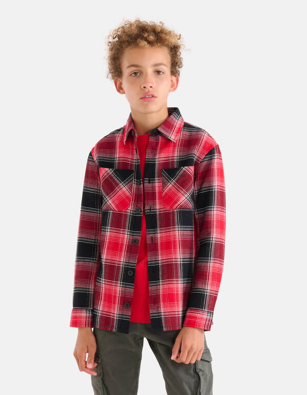 Ruiten Overhemd Rood SHOEBY BOYS