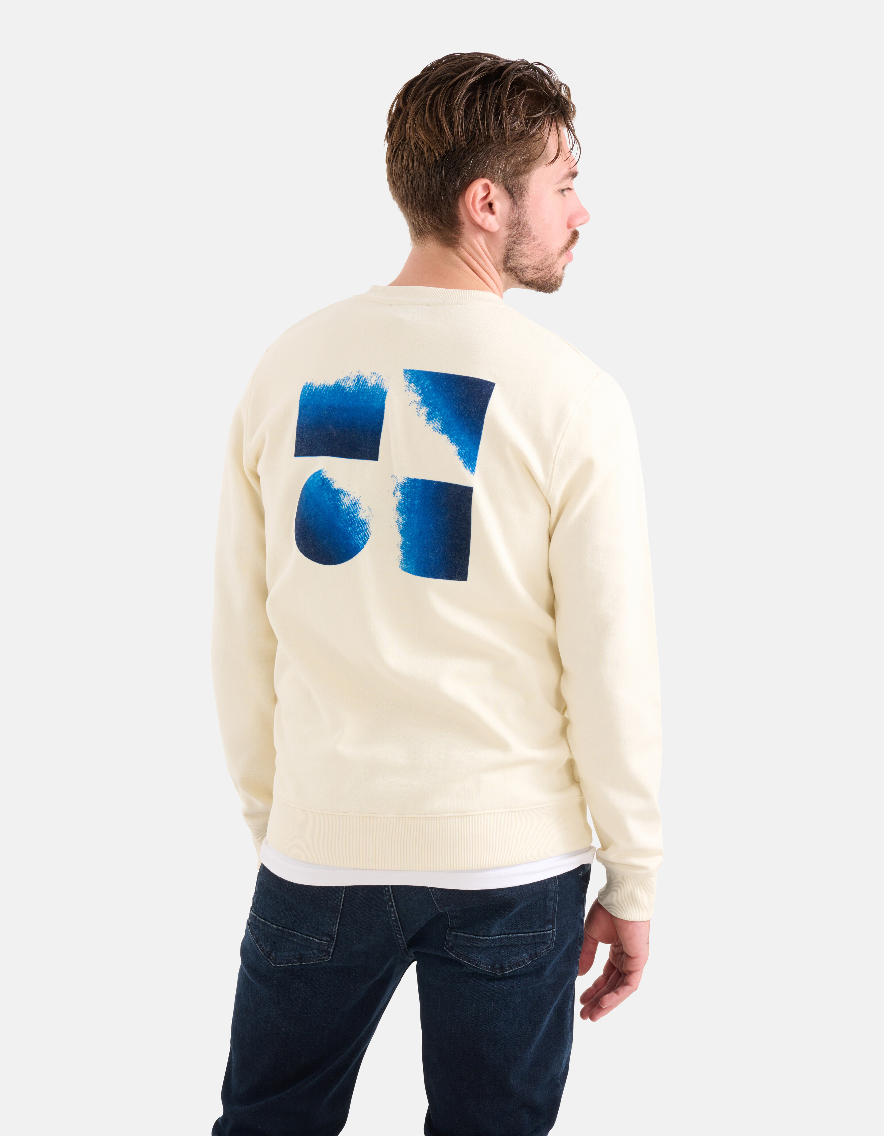 Flock Artwork Pullover Off White SHOEBY MEN