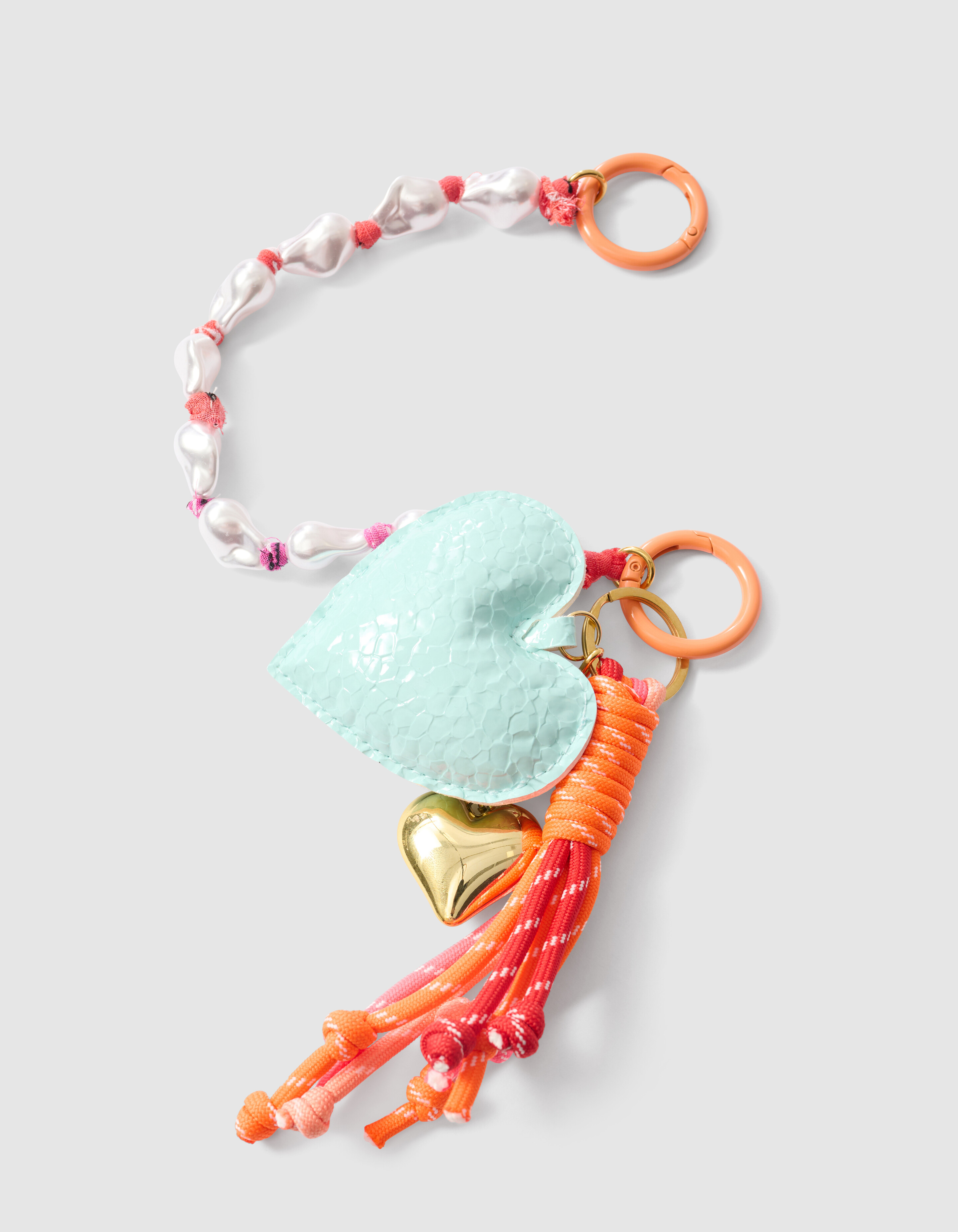 Herz Schlüsselanhänger hellblau SHOEBY ACCESSOIRES