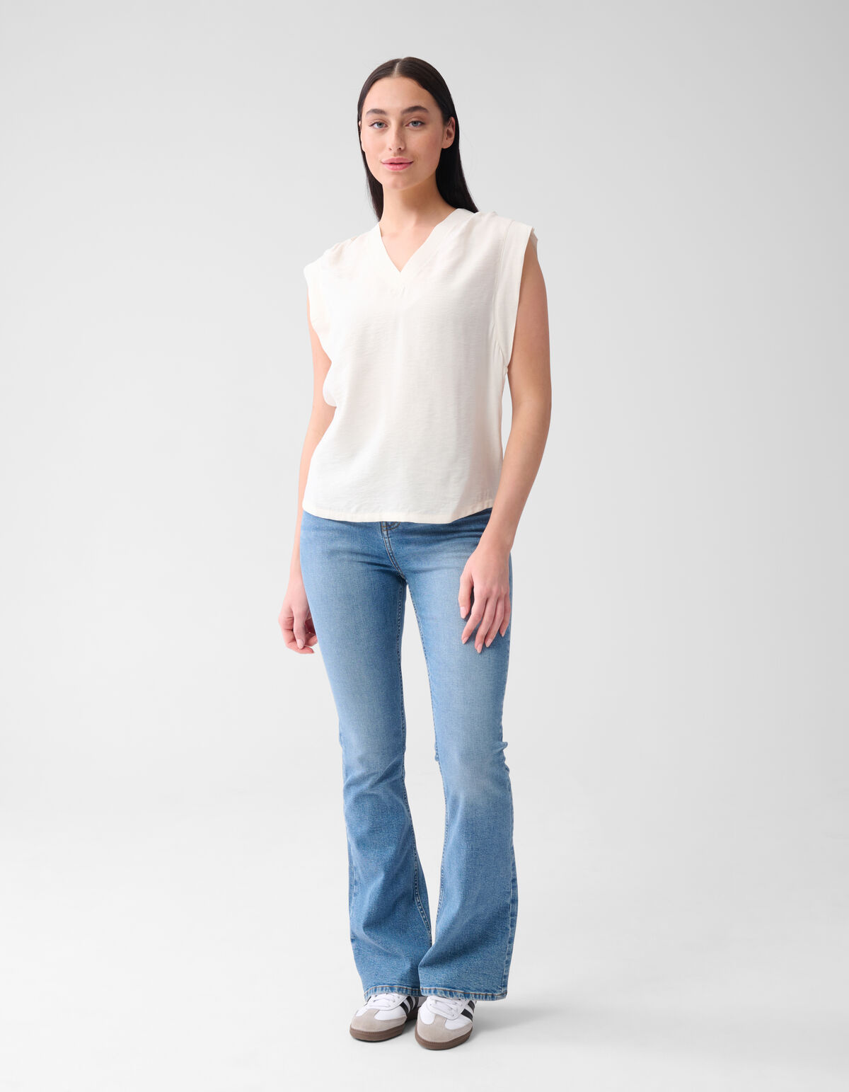 V-Ausschnitt Top Off White SHOEBY WOMEN