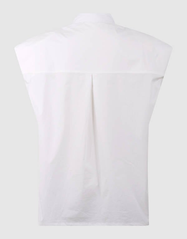 Strass-Popeline-Bluse Wei&szlig; SHOEBY WOMEN