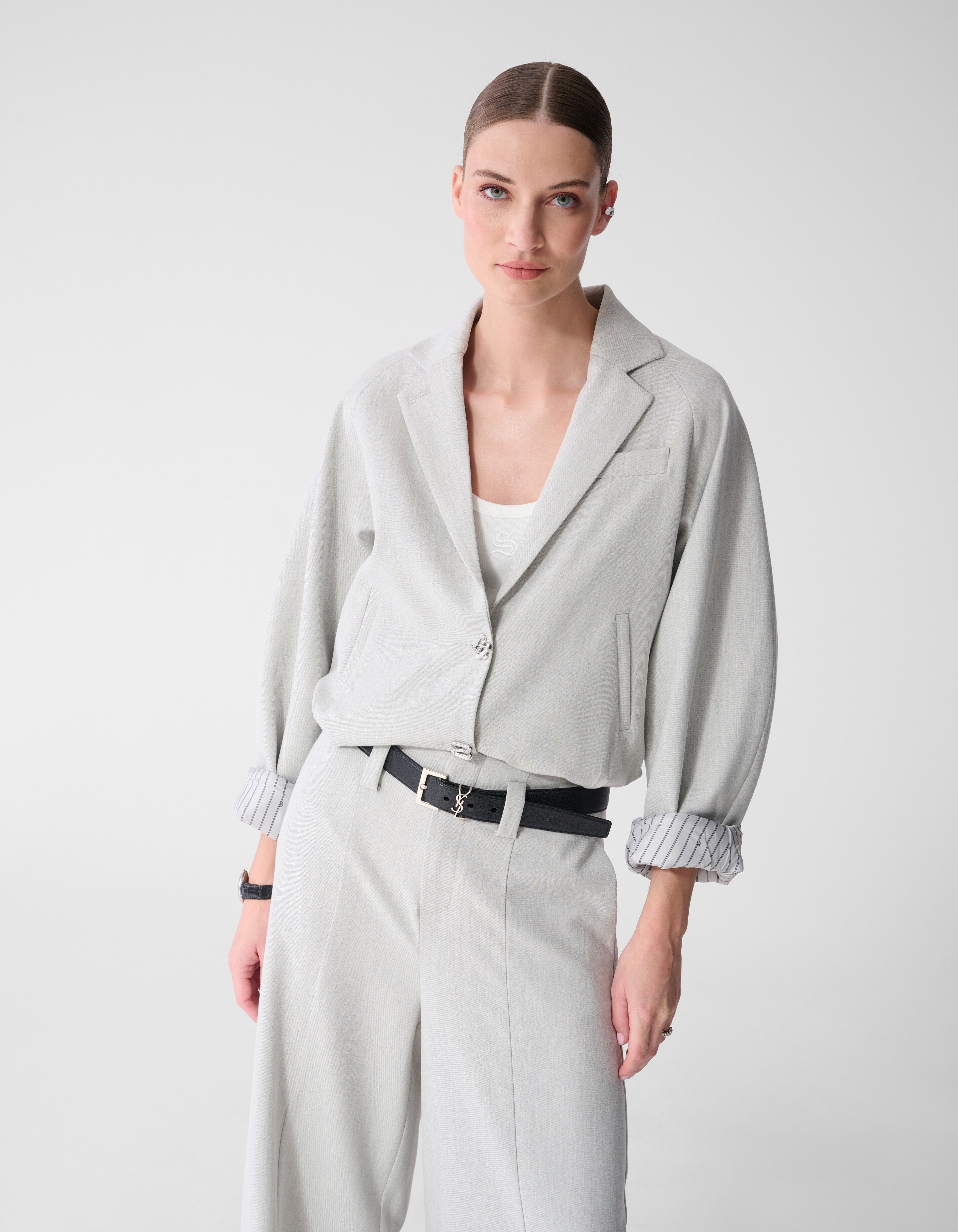 Kurzblazer Hellgrau von Mieke SHOEBY WOMEN