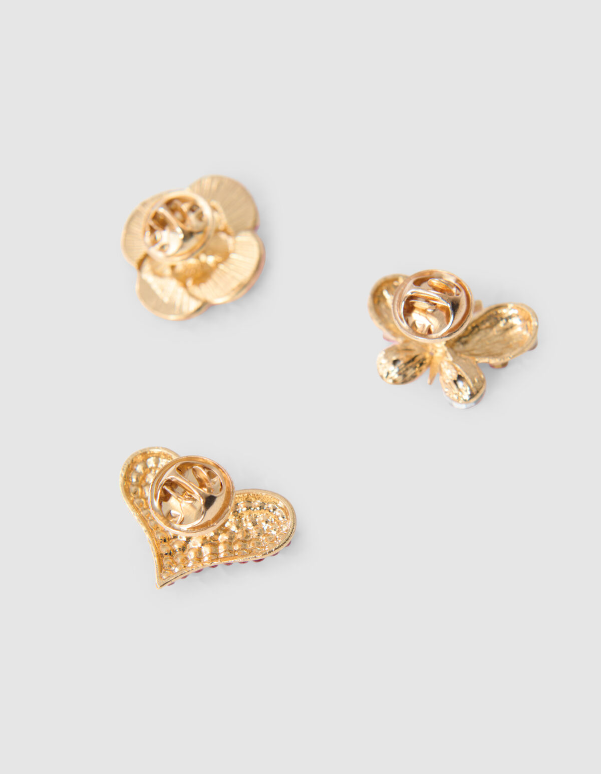 Rose Brosche Set Rot SHOEBY ACCESSOIRES
