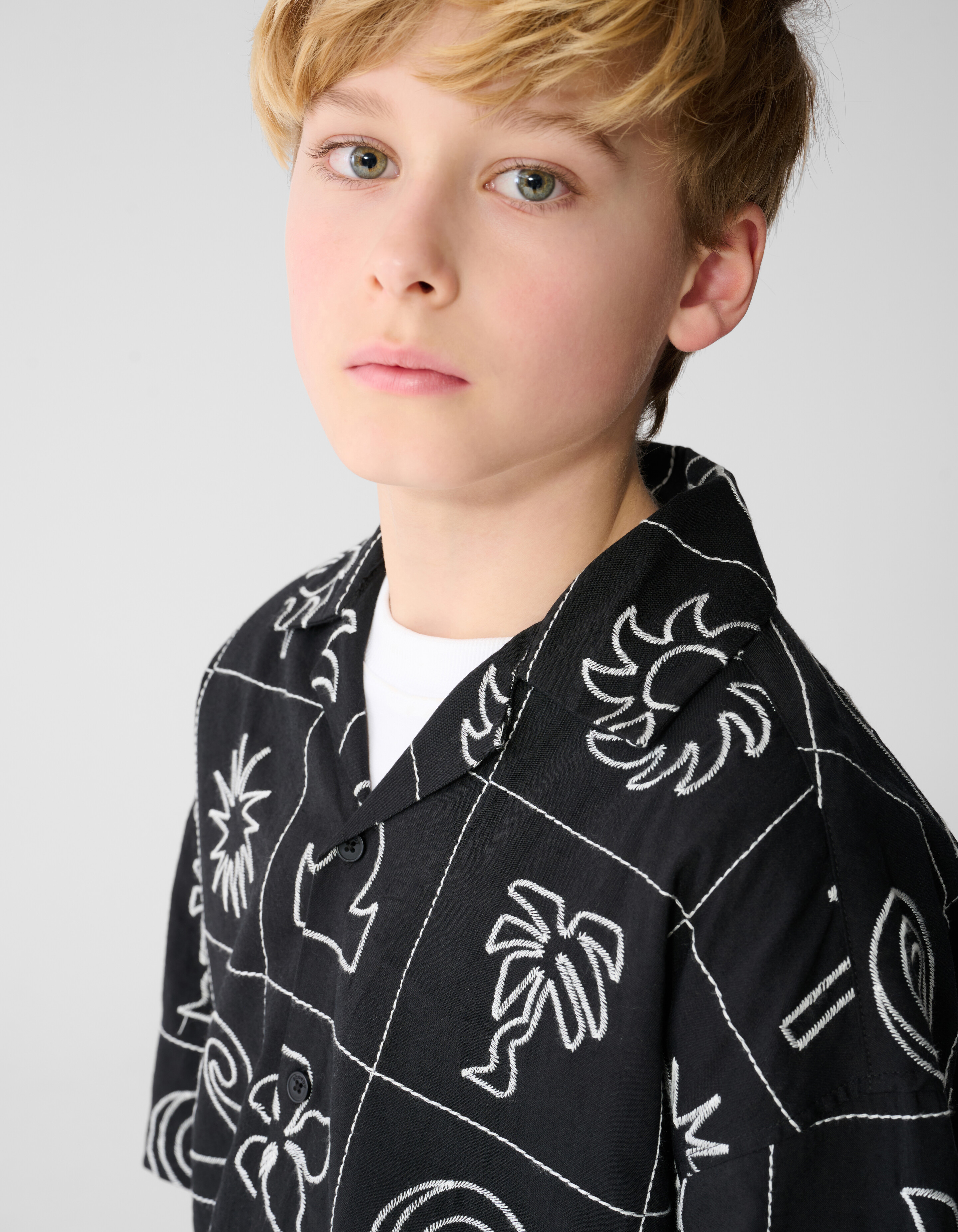 Embroidery Hemd Schwarz SHOEBY BOYS