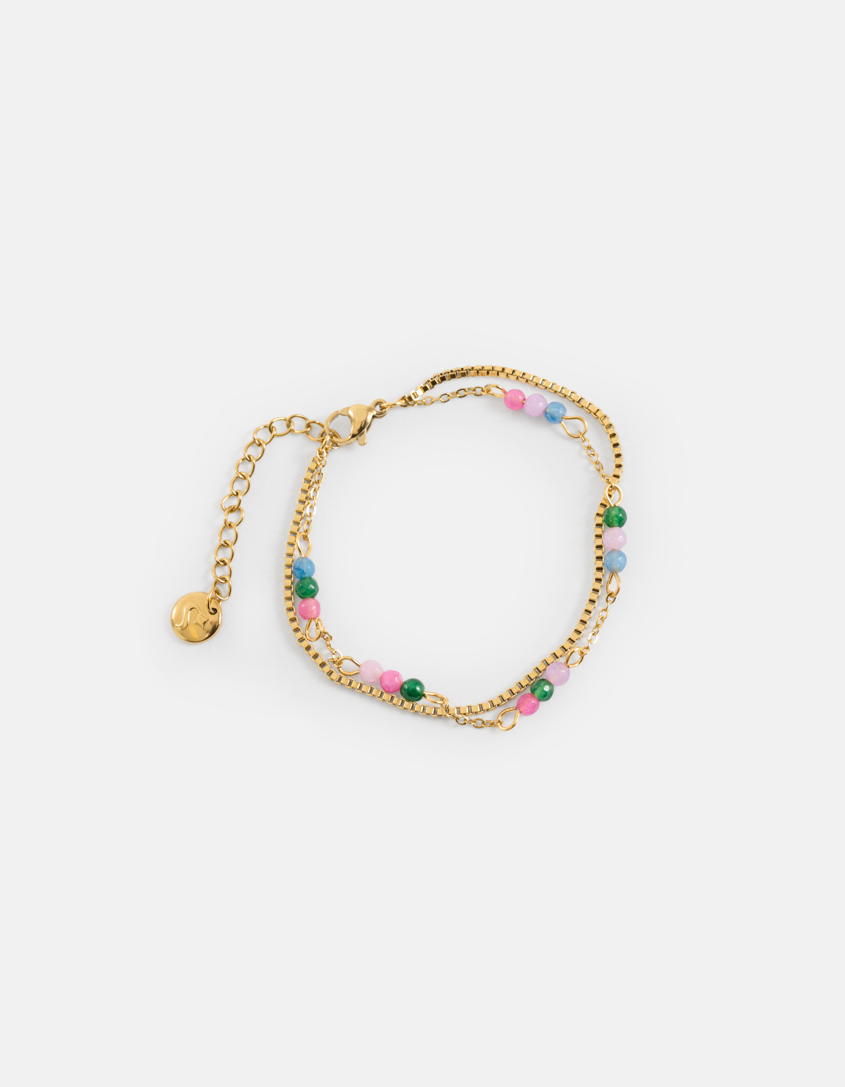 Doppelketten-Armband Gold SHOEBY ACCESSOIRES