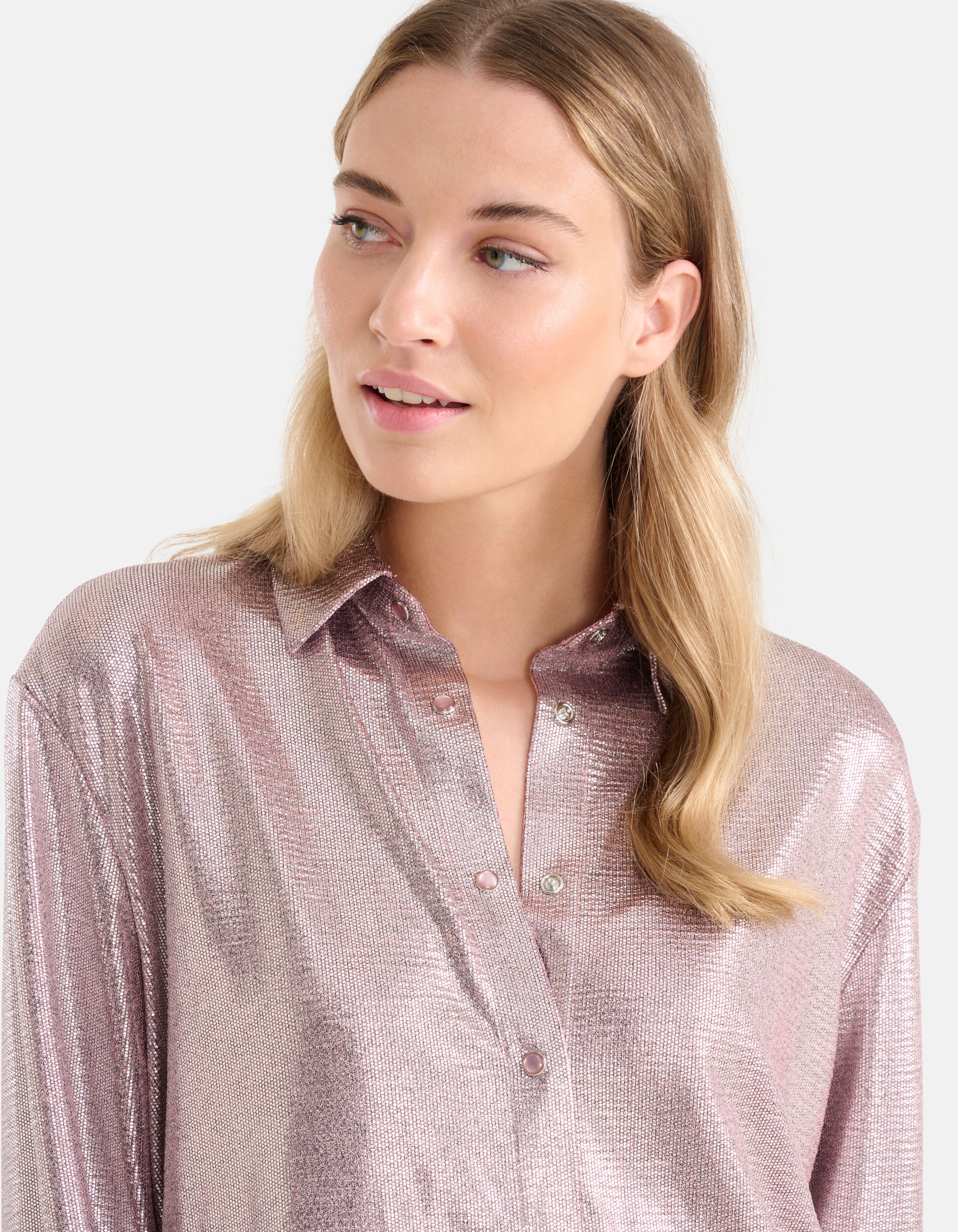 Metallic-Bluse Rosa SHOEBY WOMEN