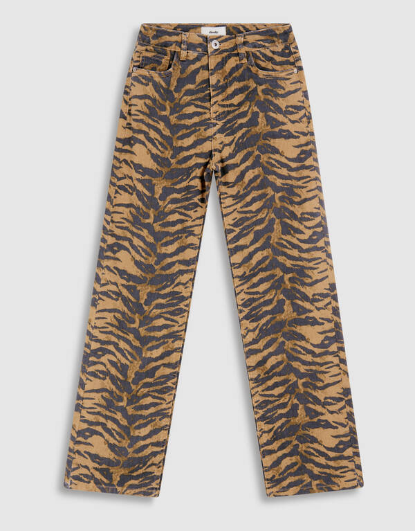 Tiger Wide Leg Jeans Braun SHOEBY GIRLS