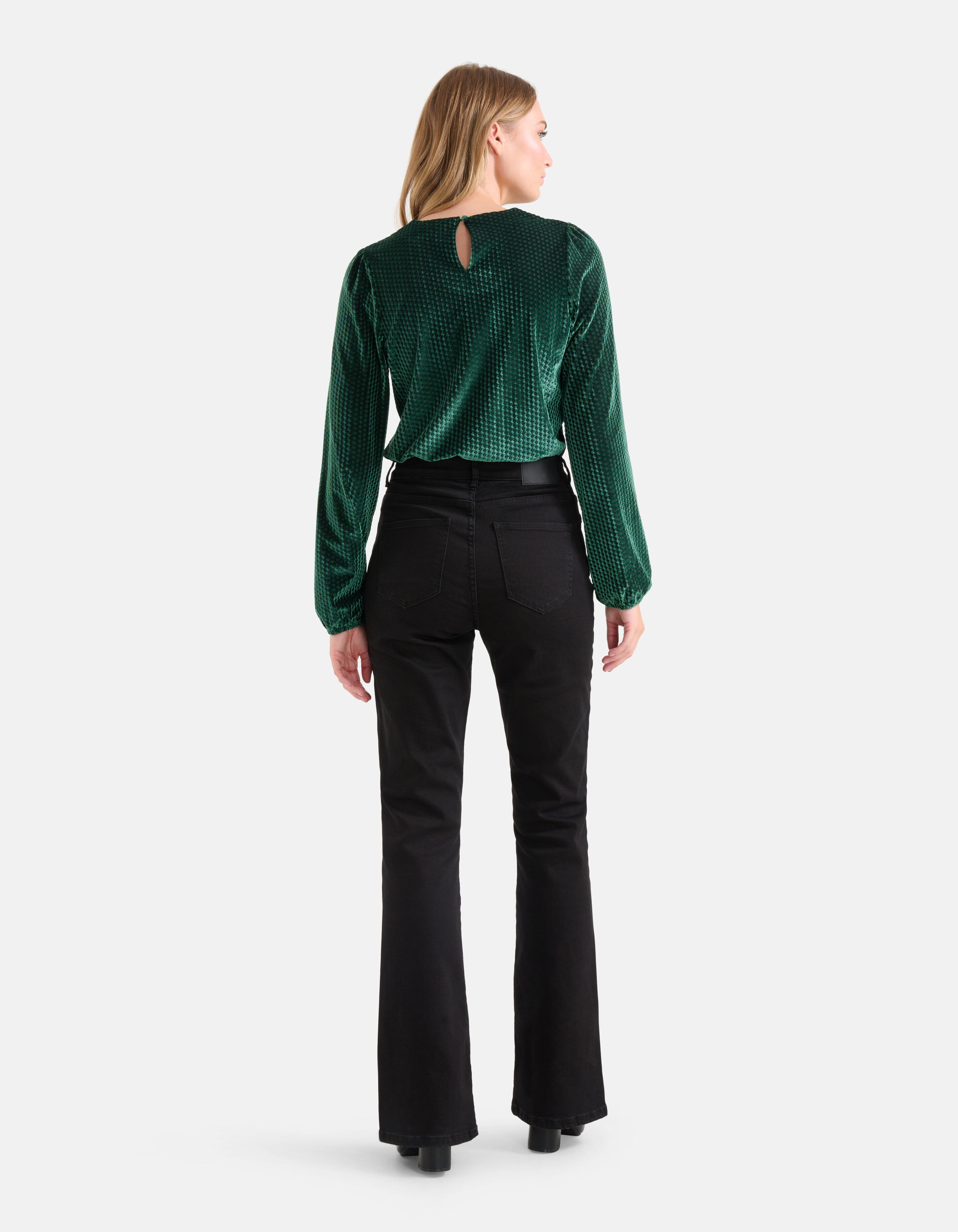 Samt-Top Dunkelgrün SHOEBY WOMEN
