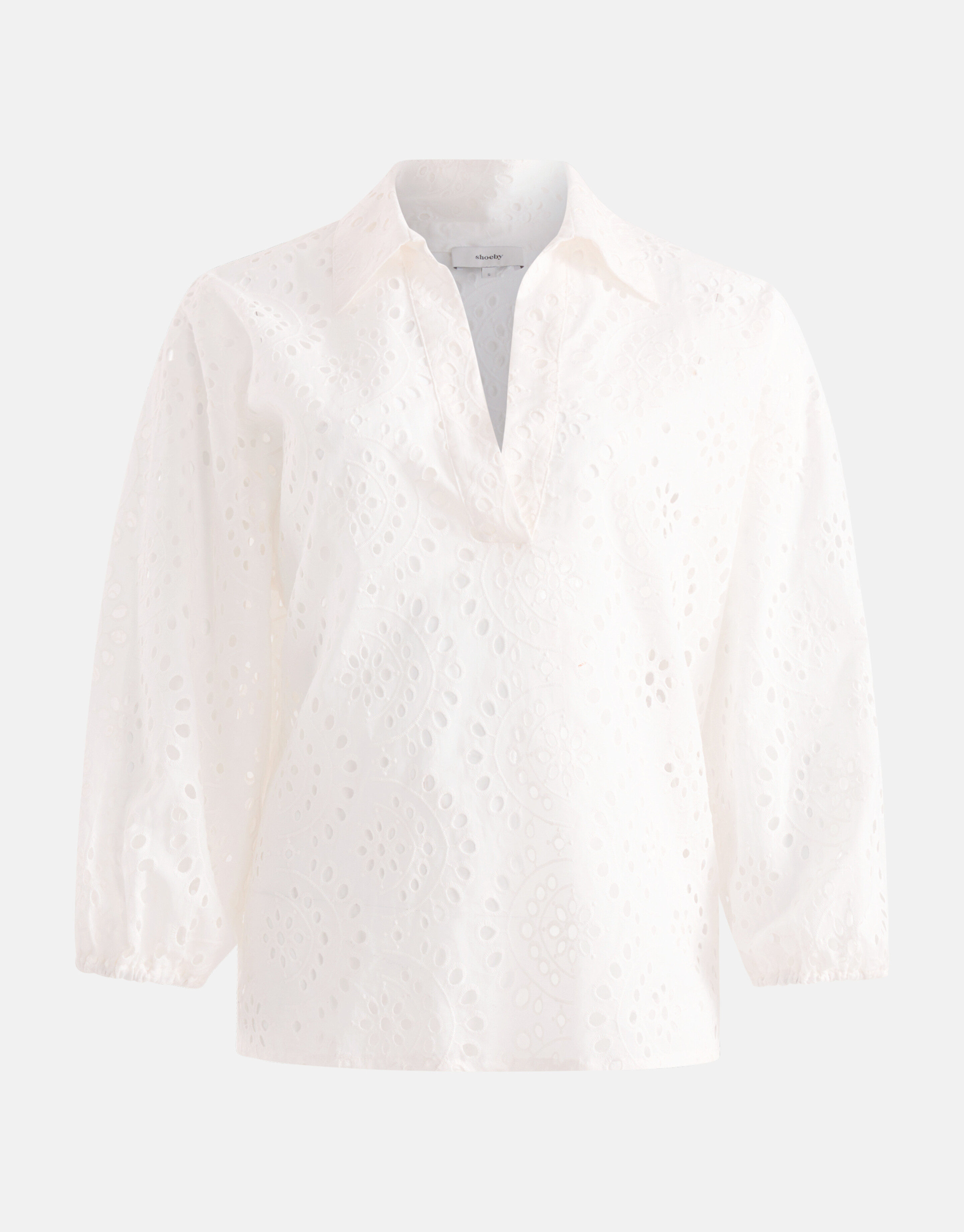 Broderie-Bluse Weiß SHOEBY WOMEN