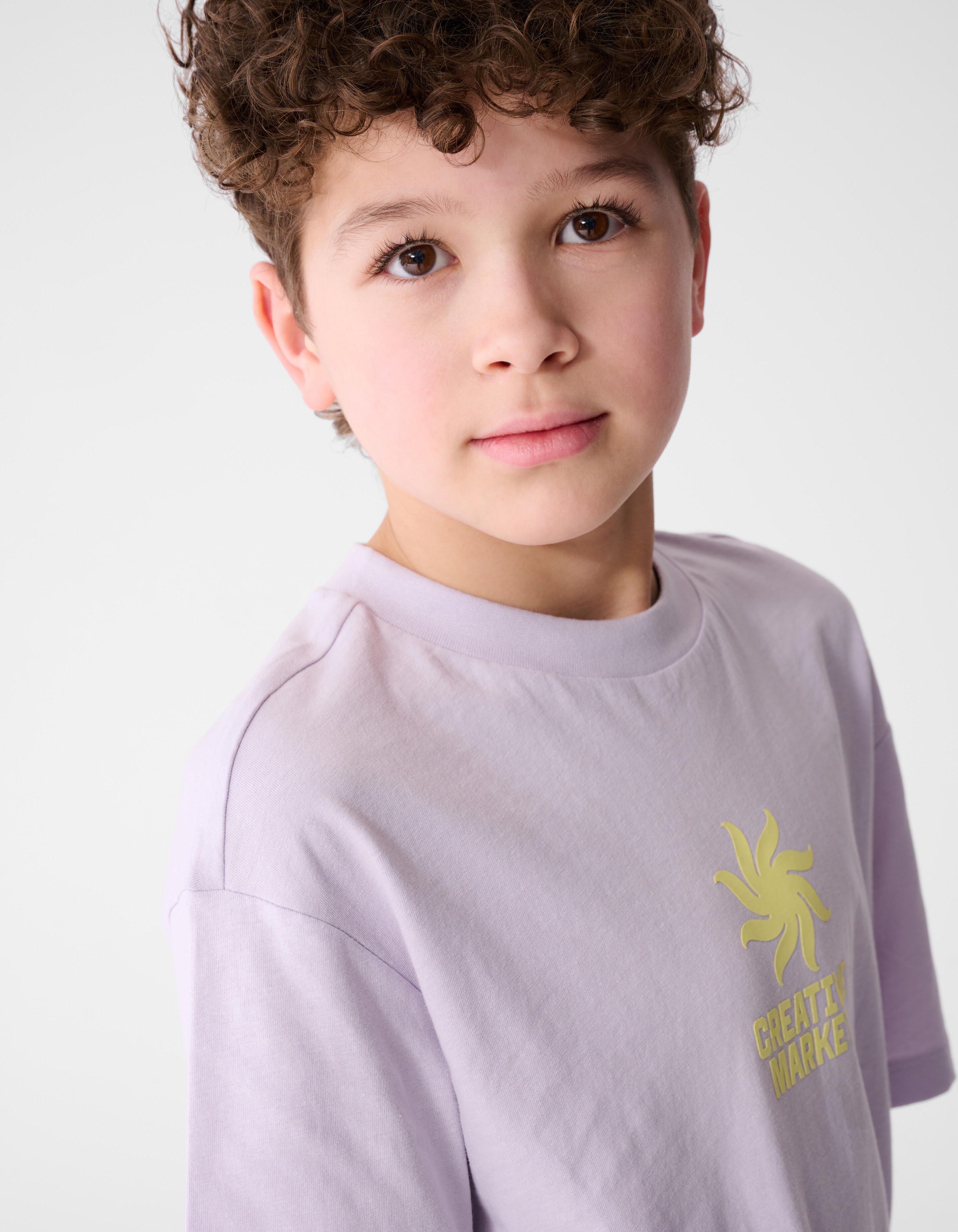 Market Artwork T-Shirt Hellviolett SHOEBY BOYS