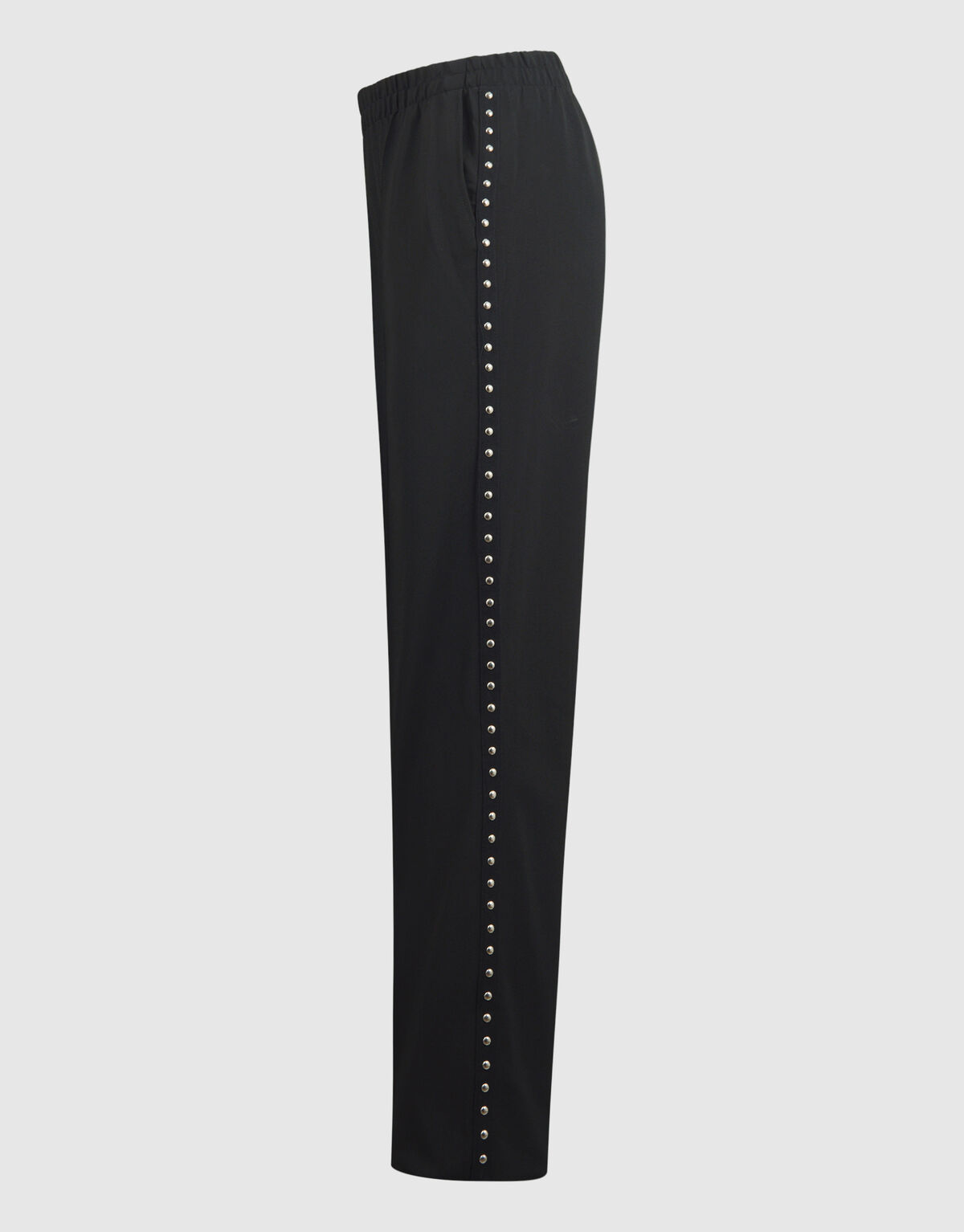 Hose mit weitem Bein und Nietenband in Schwarz SHOEBY WOMEN