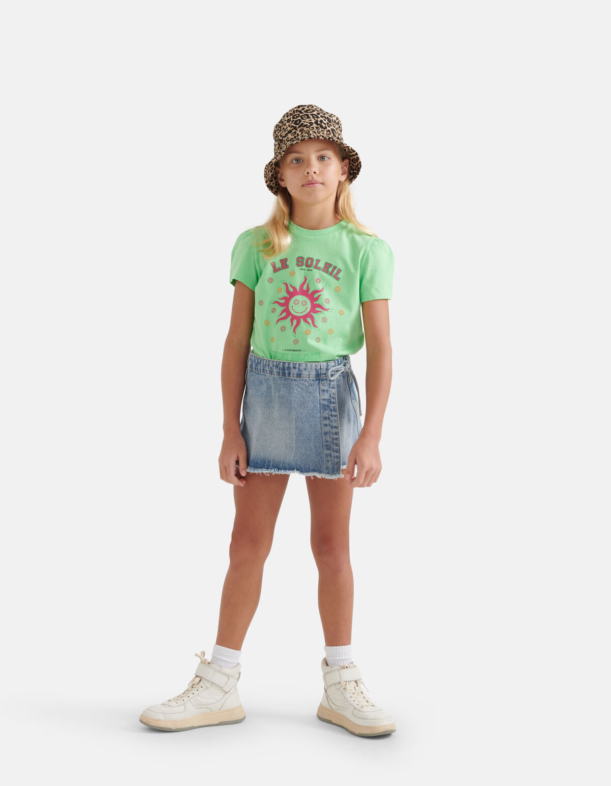 Bedrucktes T-shirt Grün SHOEBY GIRLS