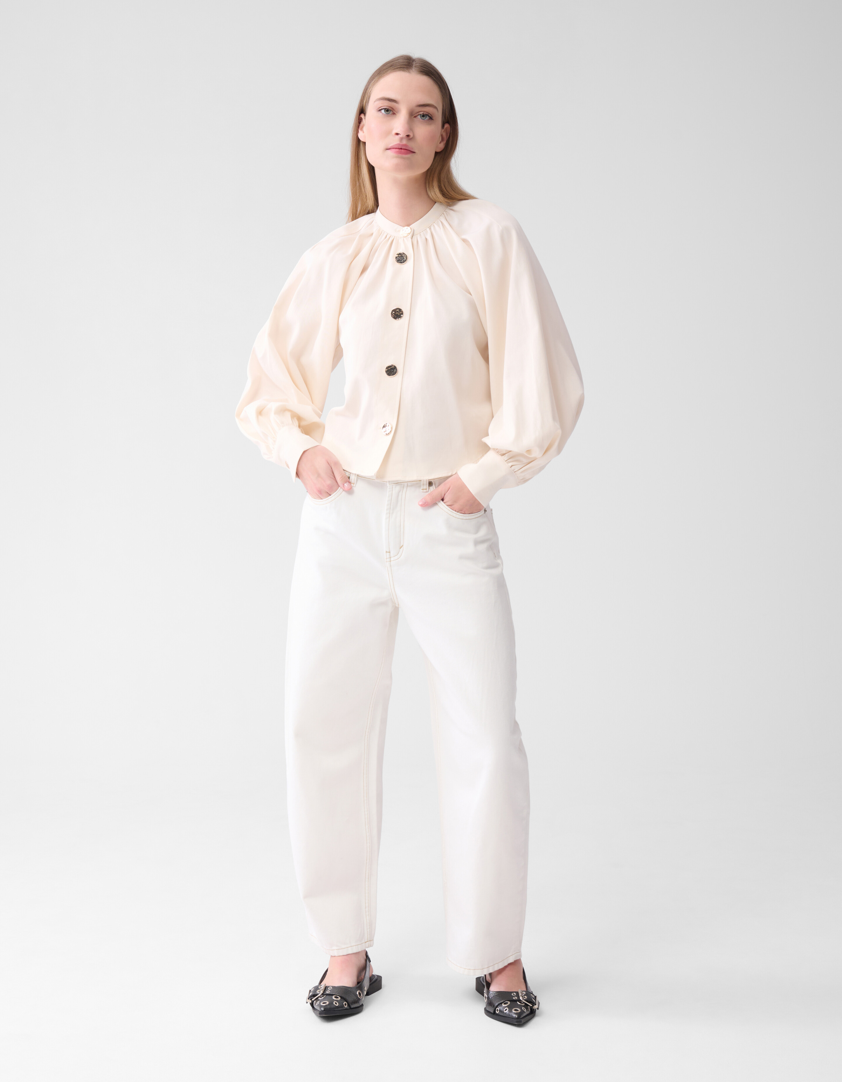 Gekürzte Bluse Off White von Lonneke SHOEBY WOMEN