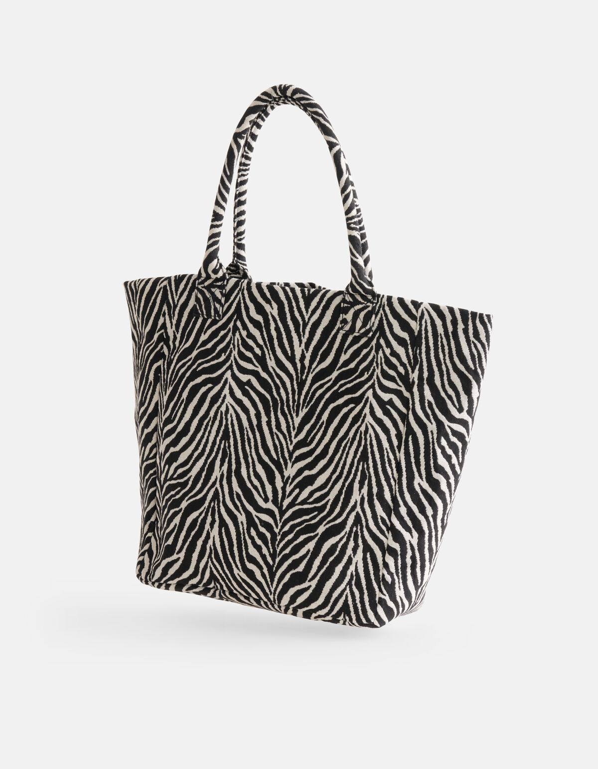 Zebra-Jacquard-Tasche Schwarz/Weiß SHOEBY ACCESSOIRES