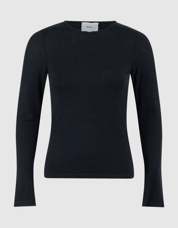 Weiche Longsleeve Top Schwarz SHOEBY WOMEN