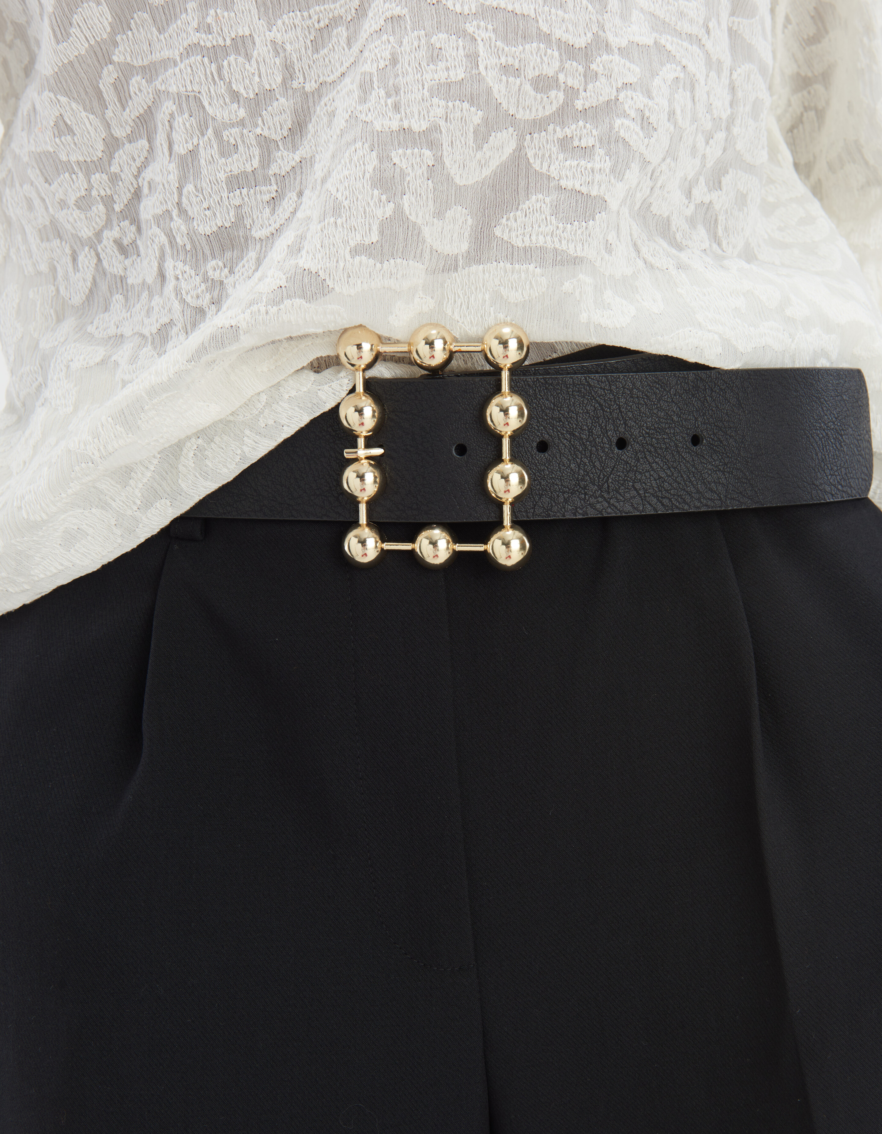 Gürtel mit goldener quadratischer Schnalle ACCESSOIRES SHOEBY