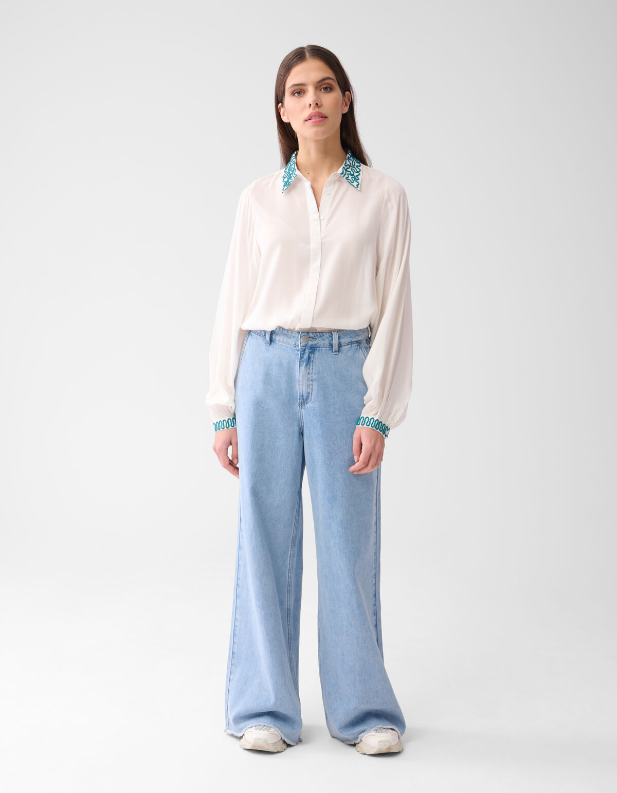 Wide Leg Jeans Bleached By Mieke SHOEBY WOMEN