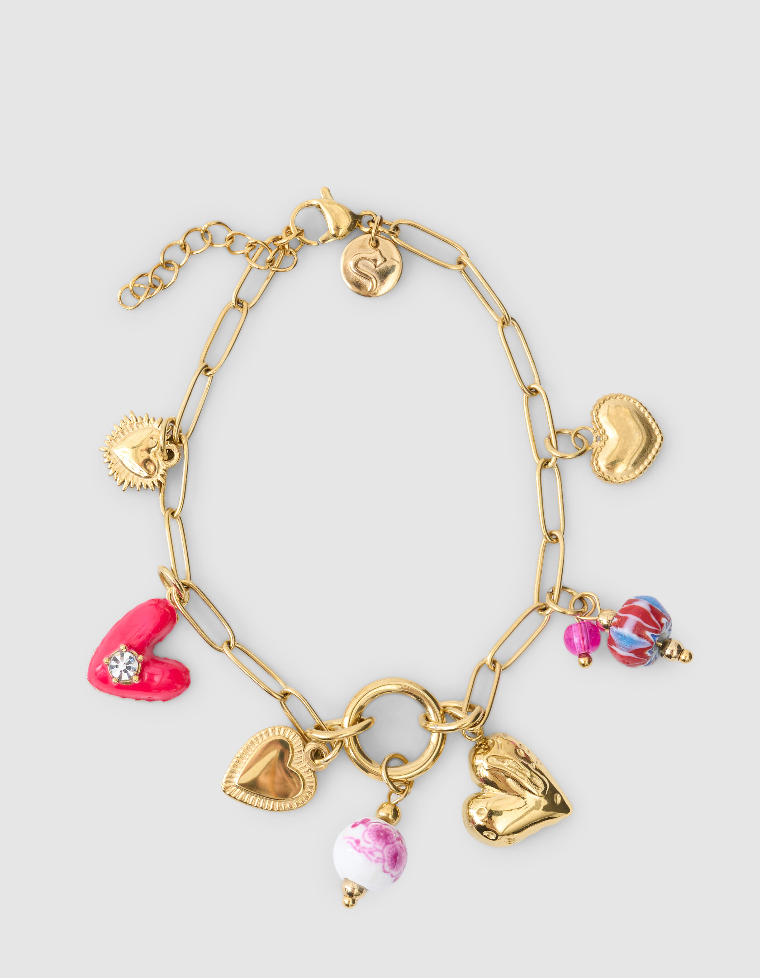 Charm-Kettenarmband Gold SHOEBY ACCESSOIRES