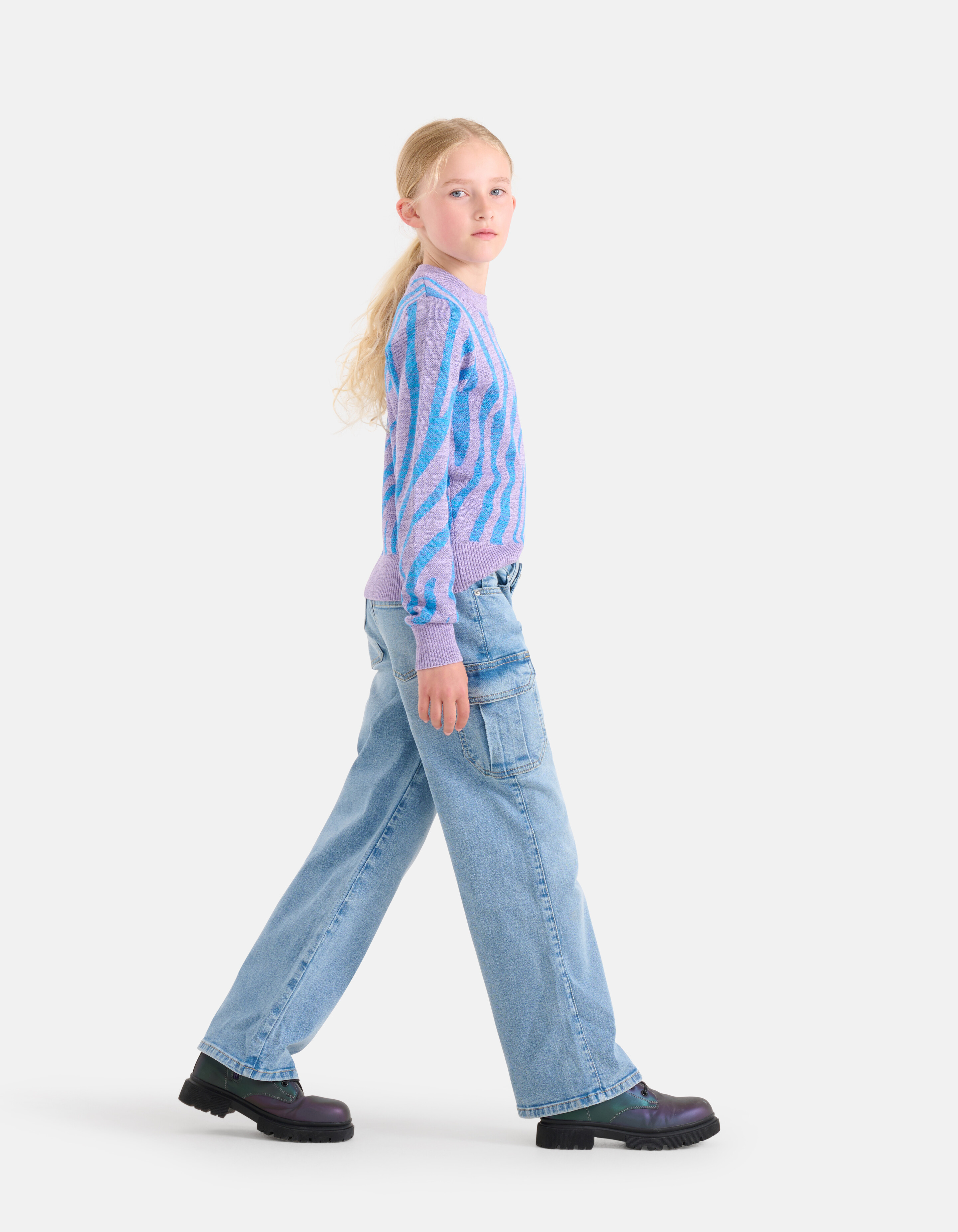 Cargo Denim Jeans Mediumstone SHOEBY GIRLS