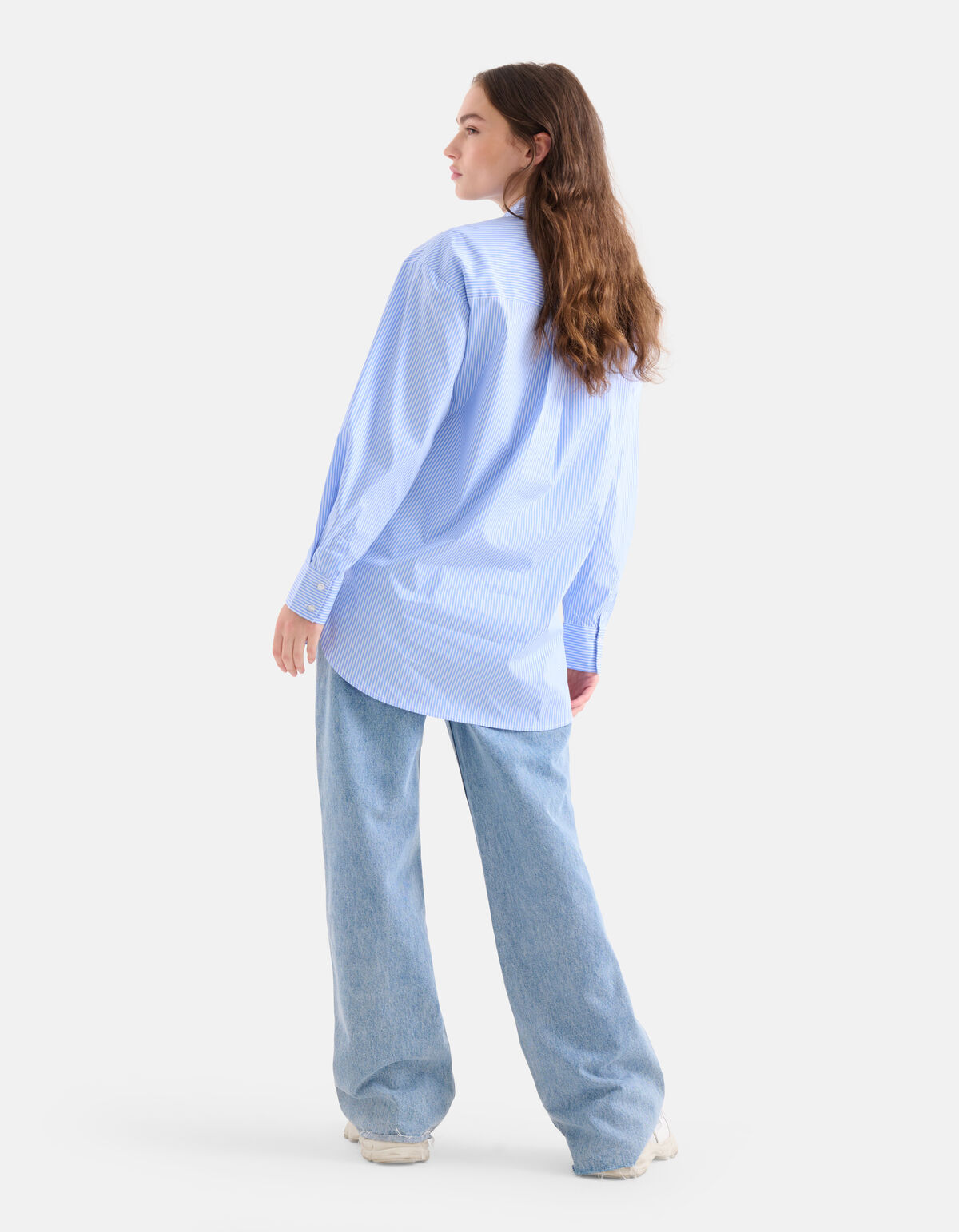 Bluse mit Nadelstreifen und Strass SHOEBY WOMEN