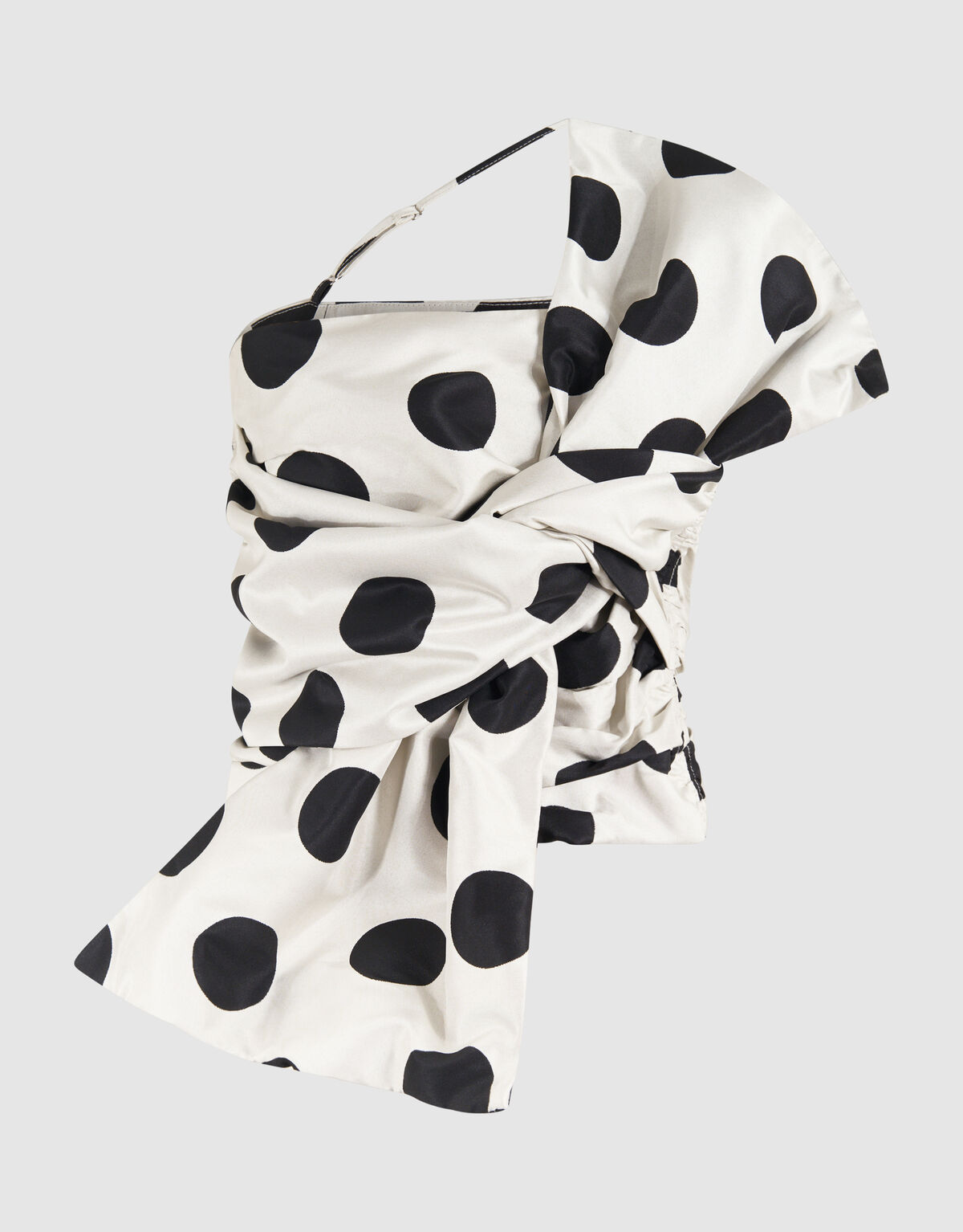 Schleifen-Top Schwarz/Wei&szlig; SHOEBY WOMEN