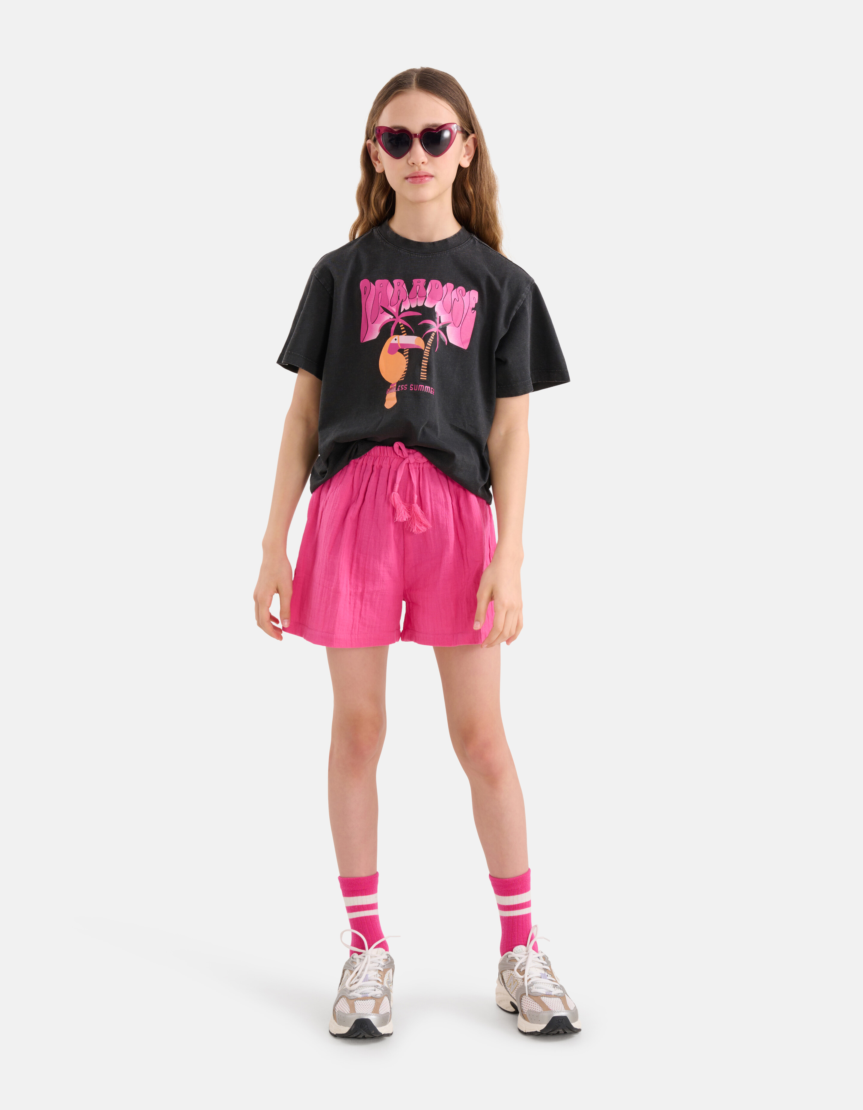 Artwork T-shirt Schwarz SHOEBY GIRLS