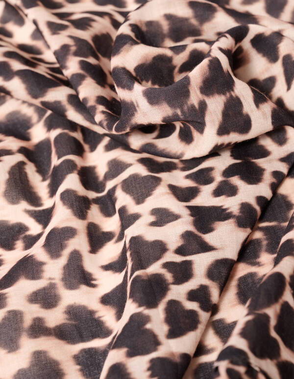 Herz-Leopard-Bandana Braun SHOEBY ACCESSOIRES