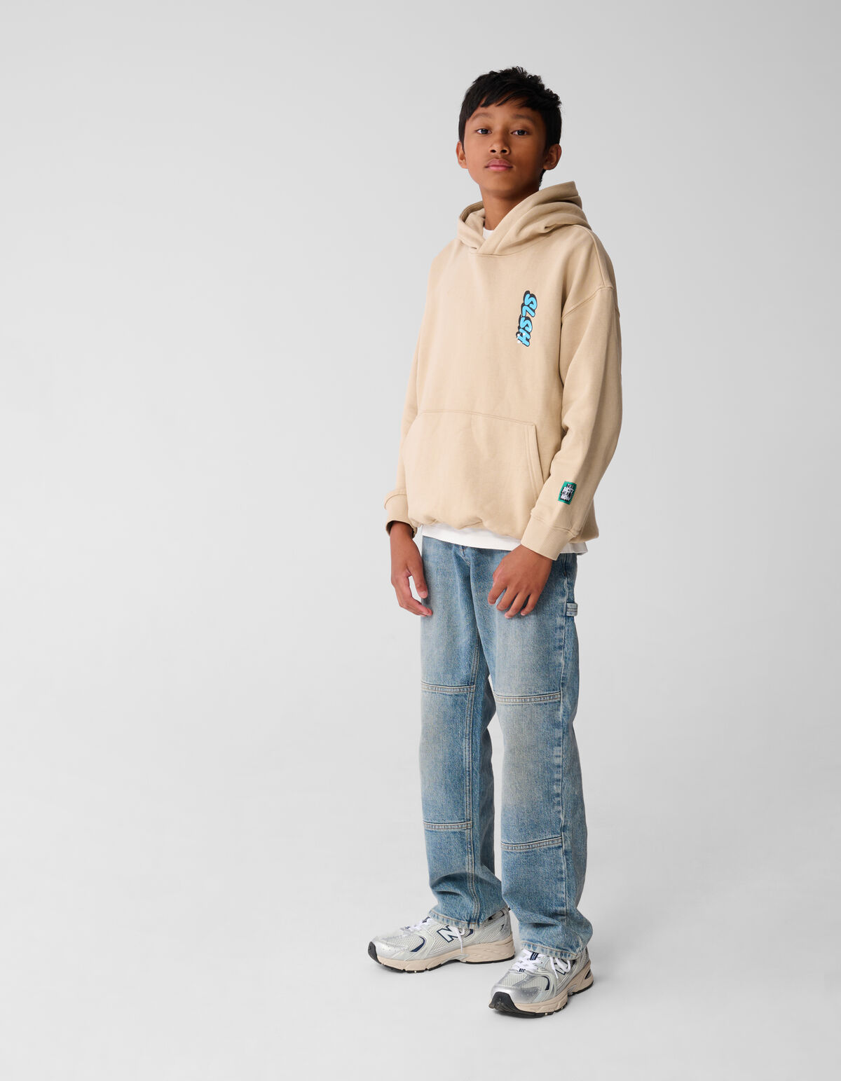Regelbrecher Kunstwerk Kapuzenpullover Beige SHOEBY BOYS
