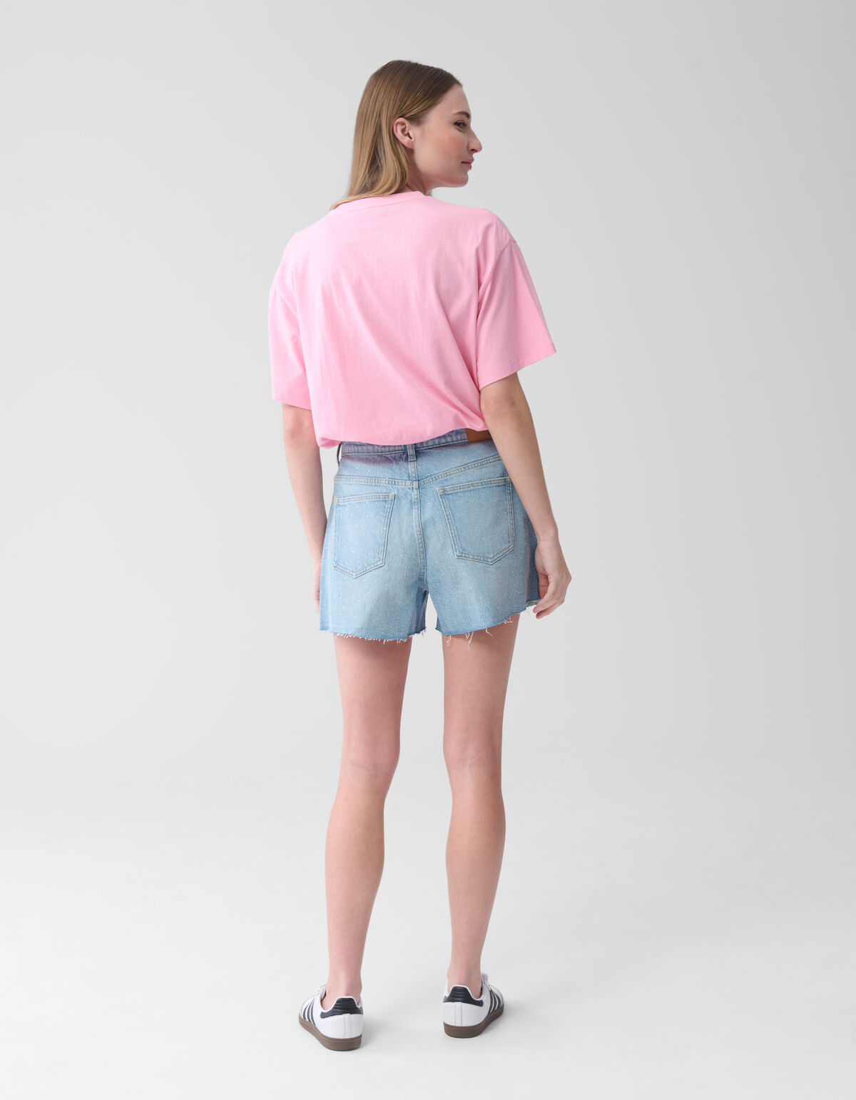 Soleil Kunstwerk T-shirt Rosa SHOEBY WOMEN